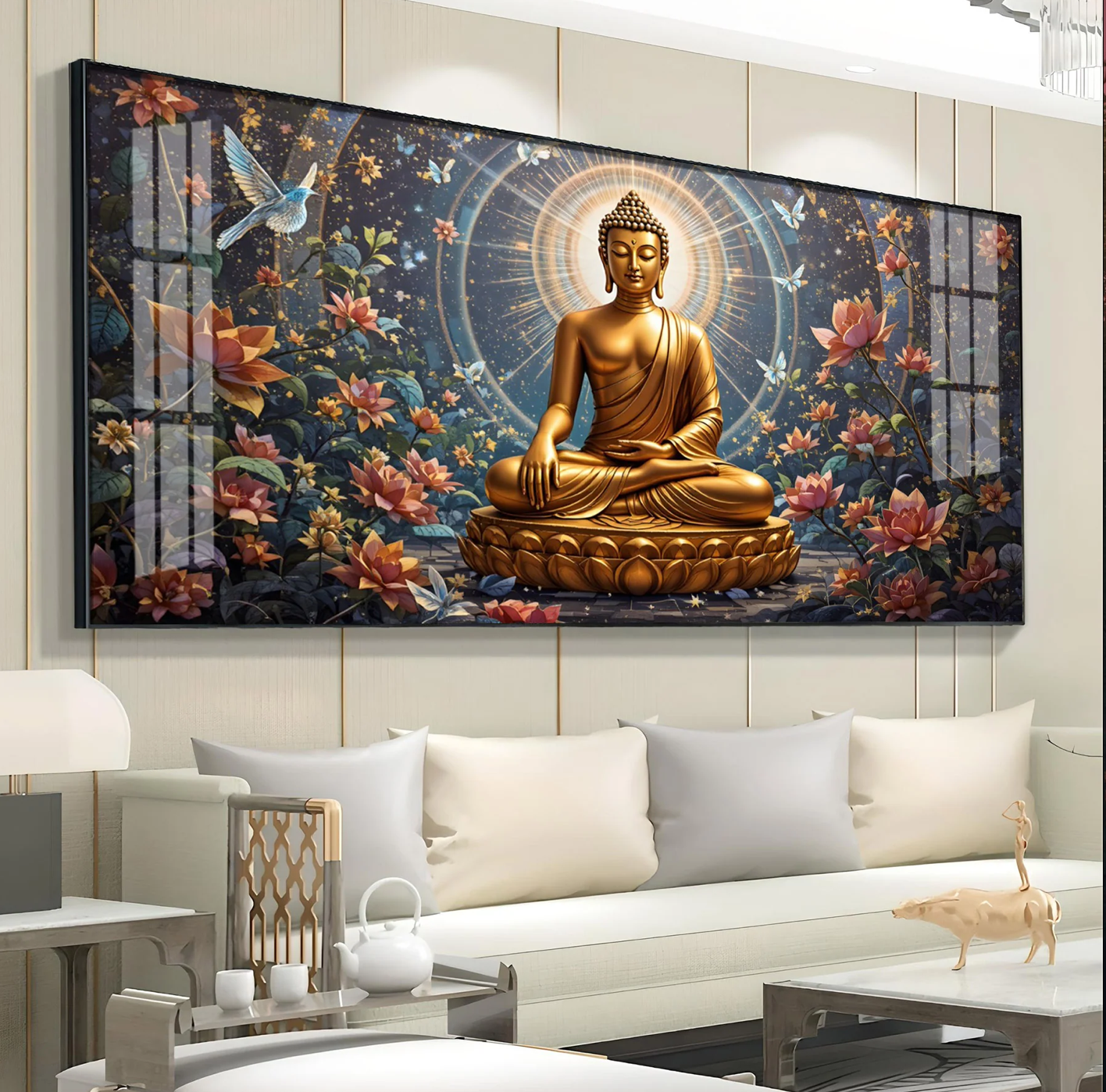 Meditative Masterpiece Premium Acrylic Horizontal Wall Art