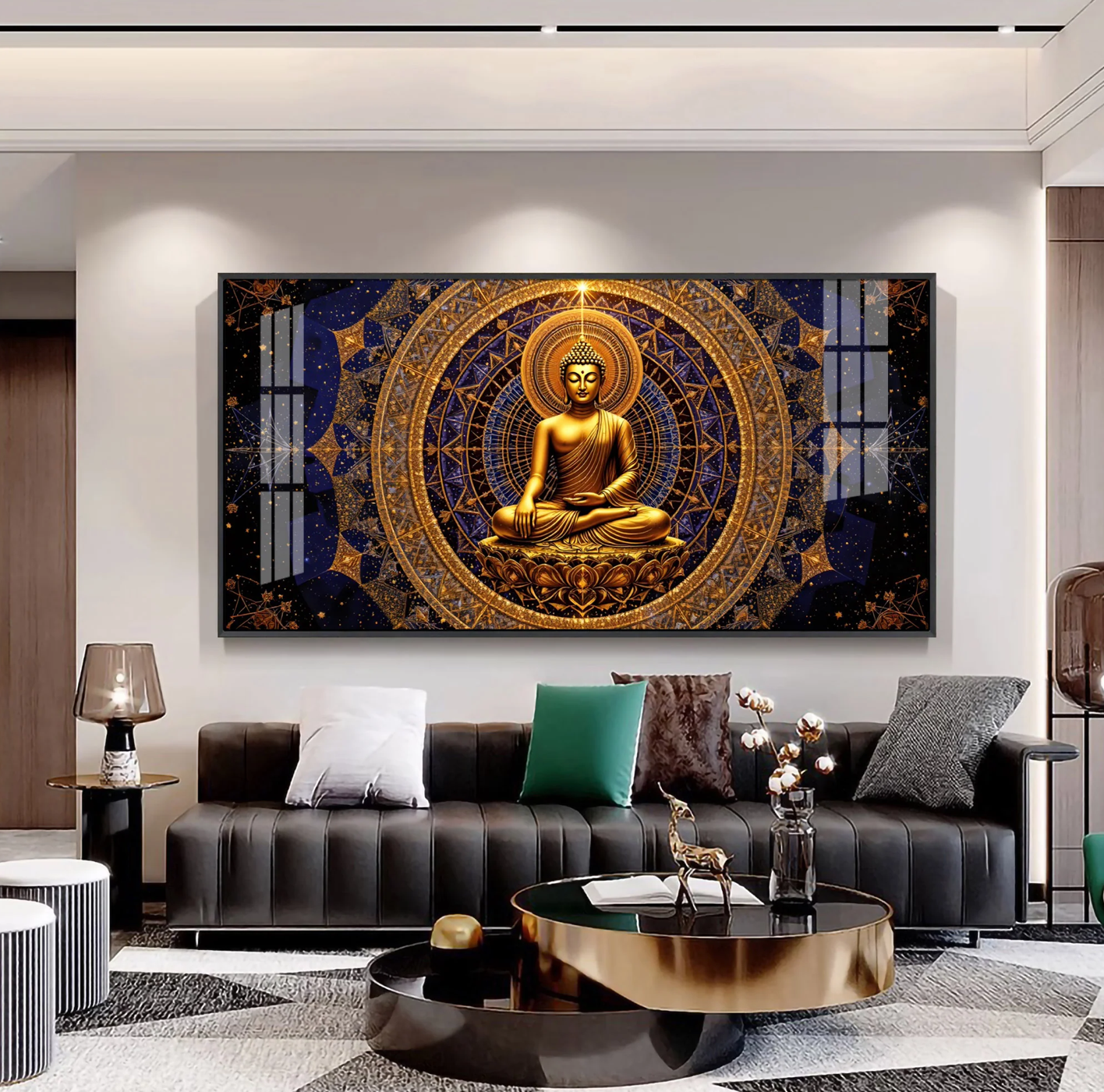Buddha Bliss Premium Acrylic Horizontal Wall Art