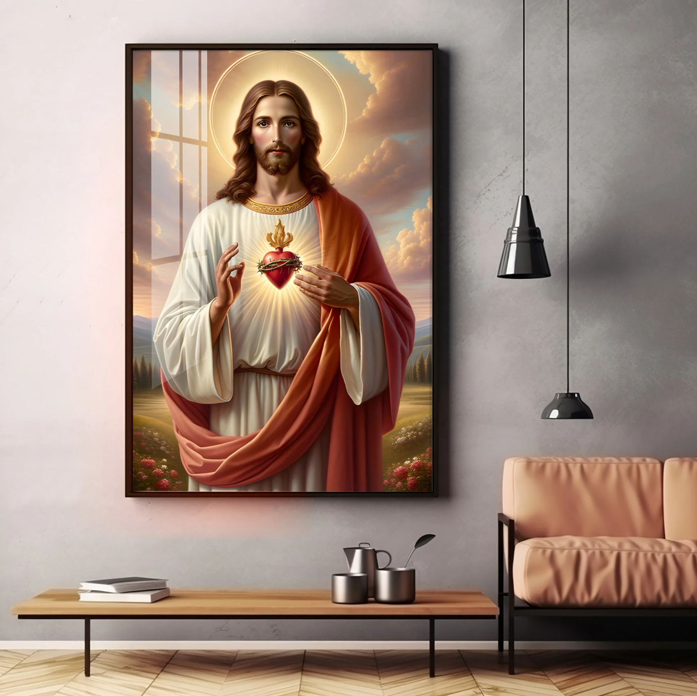 Emblem of Divine Love Premium Acrylic Vertical Wall Art