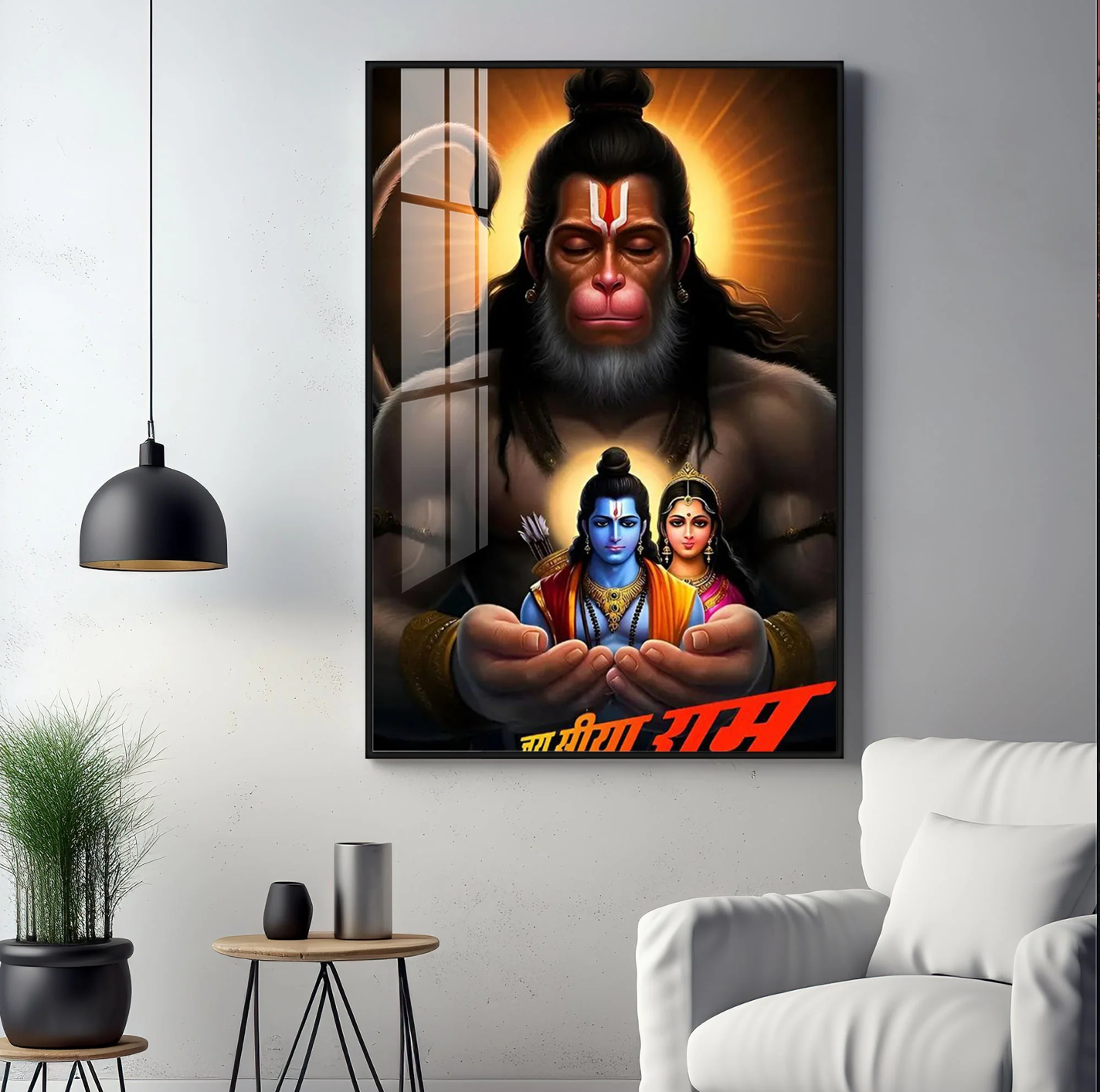 The Mighty Hanuman Premium Acrylic Wall Art