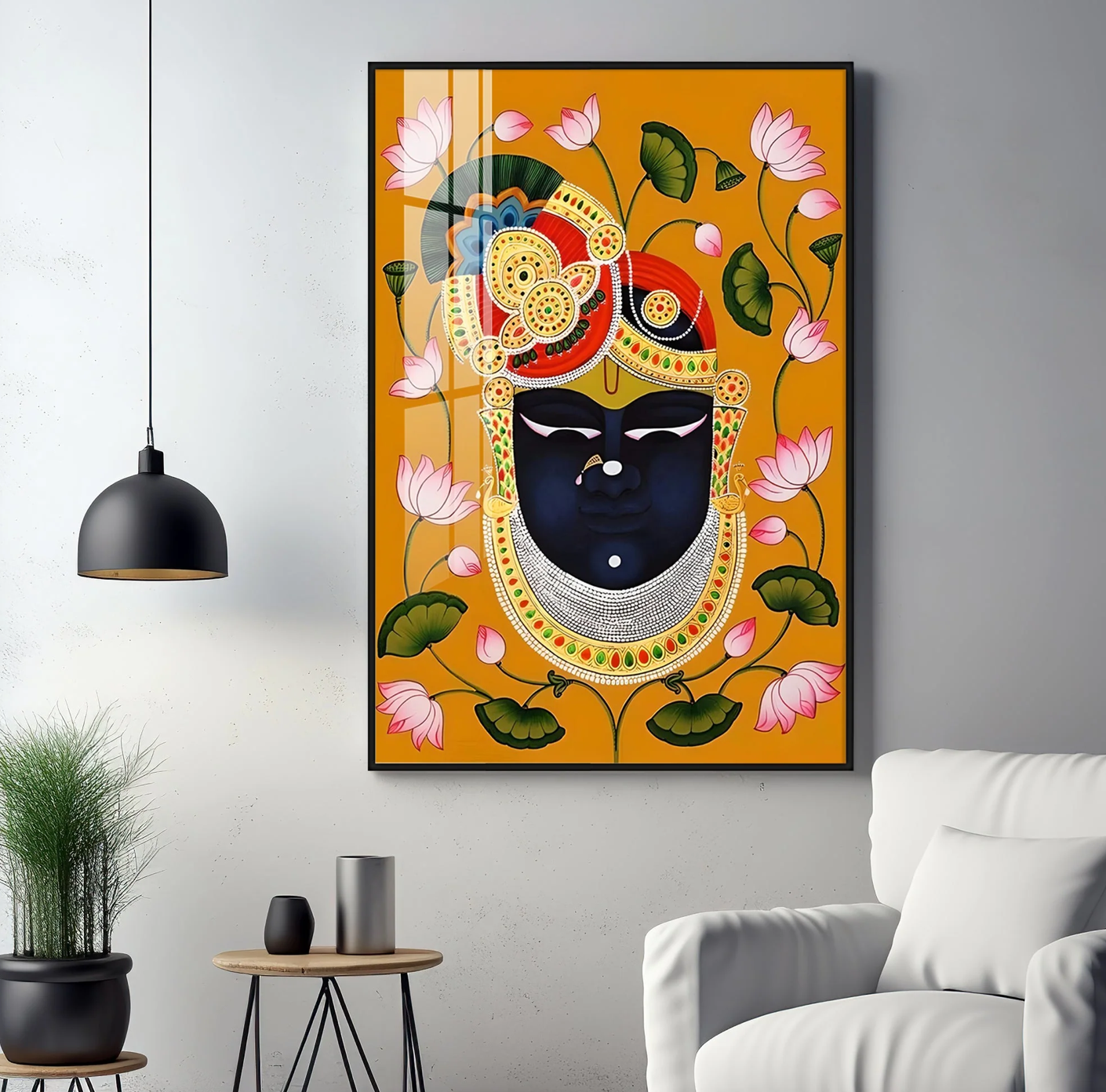 Divine Shreenathji Premium Vertical Acrylic Wall Art