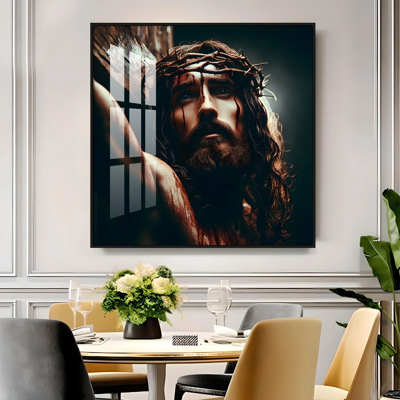 Lord Jesus Christ Premium Acrylic Square Wall Art