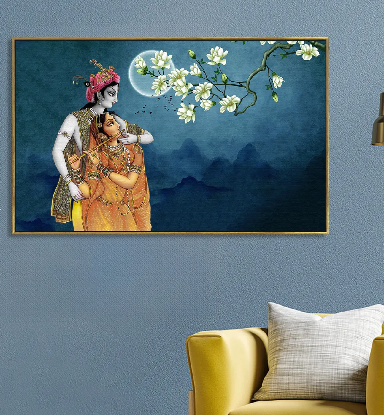 YF Odyssey Radha Krishna Painting on Canvas