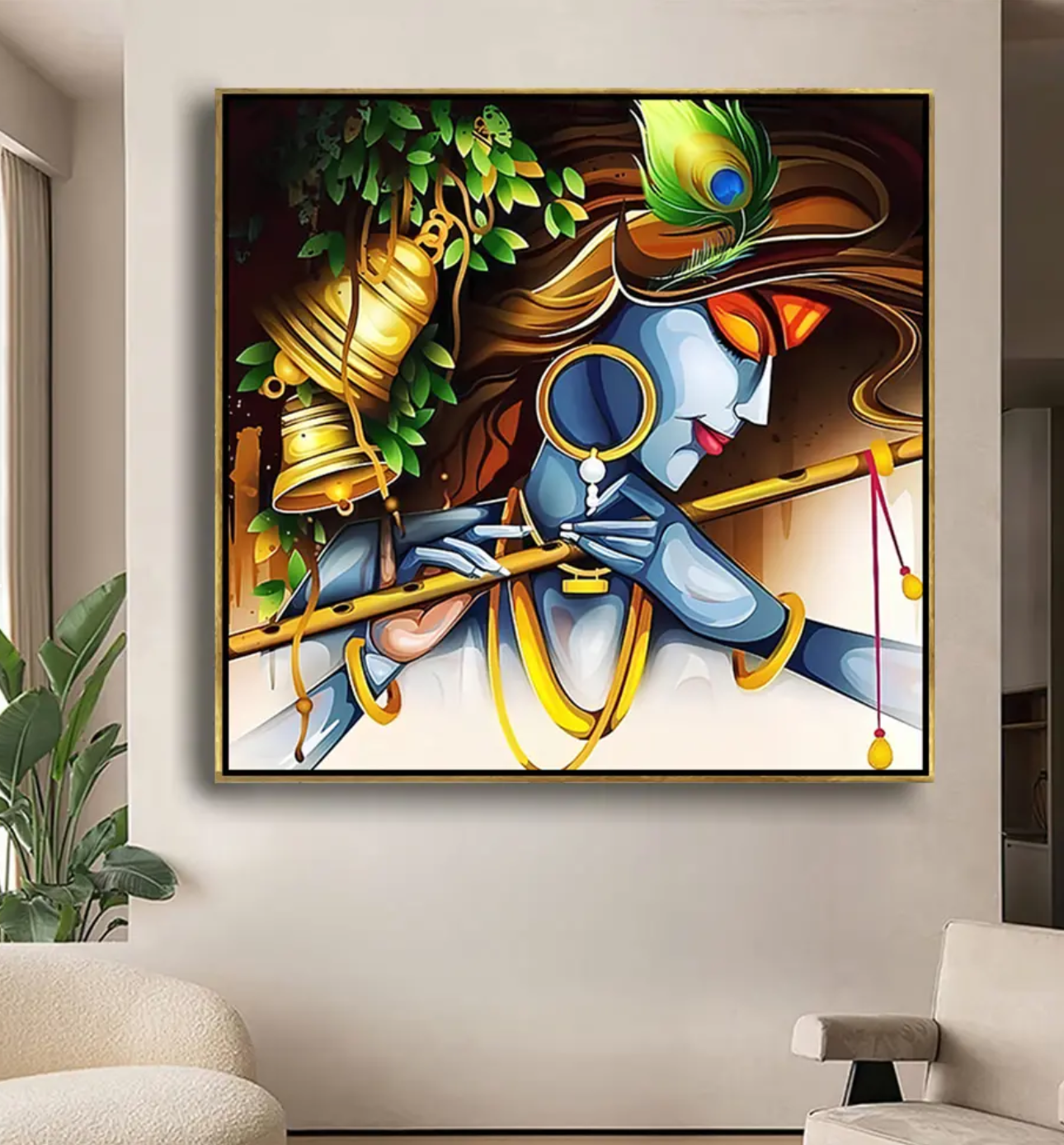 YF Paradise Lord Krishna Painting