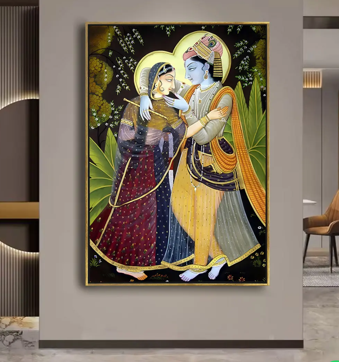 YF Traditional Radha Krishna Painting