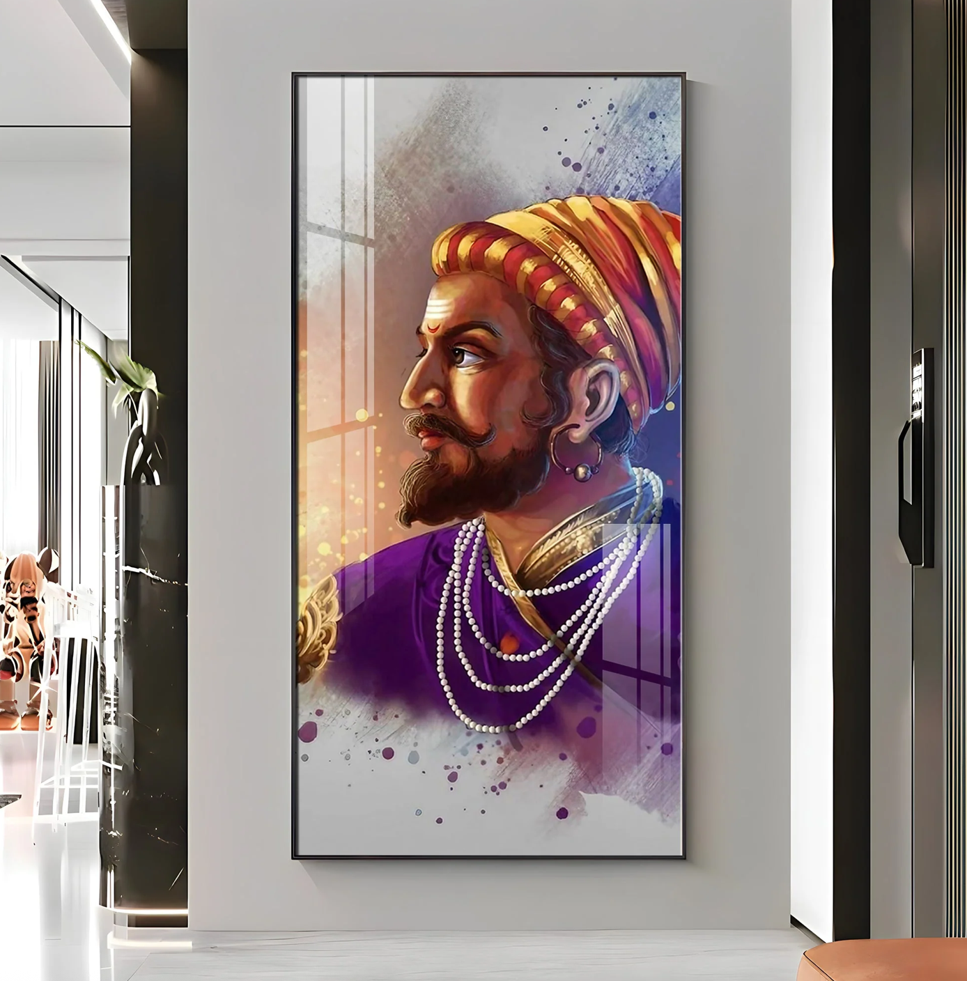 Shiva Ji Premium Acrylic Vertical Wall Art