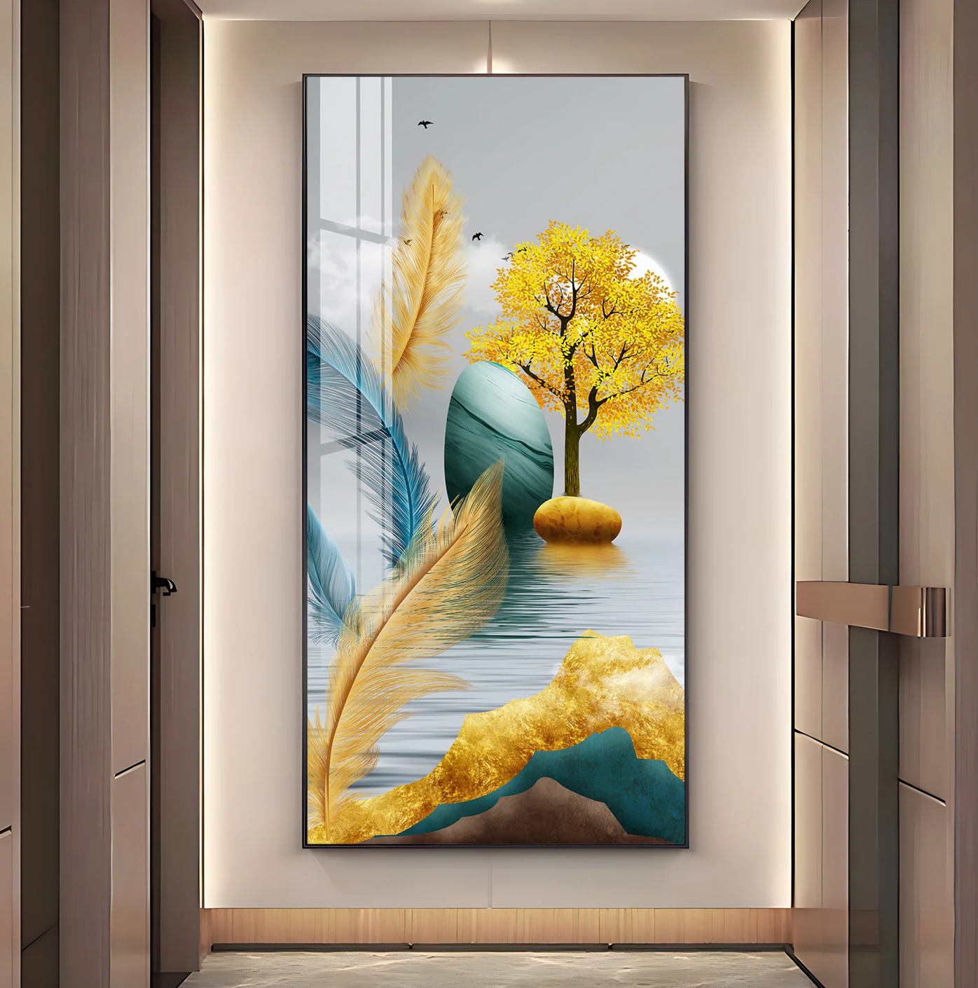 Charming Nature Premium Acrylic Vertical Wall Art