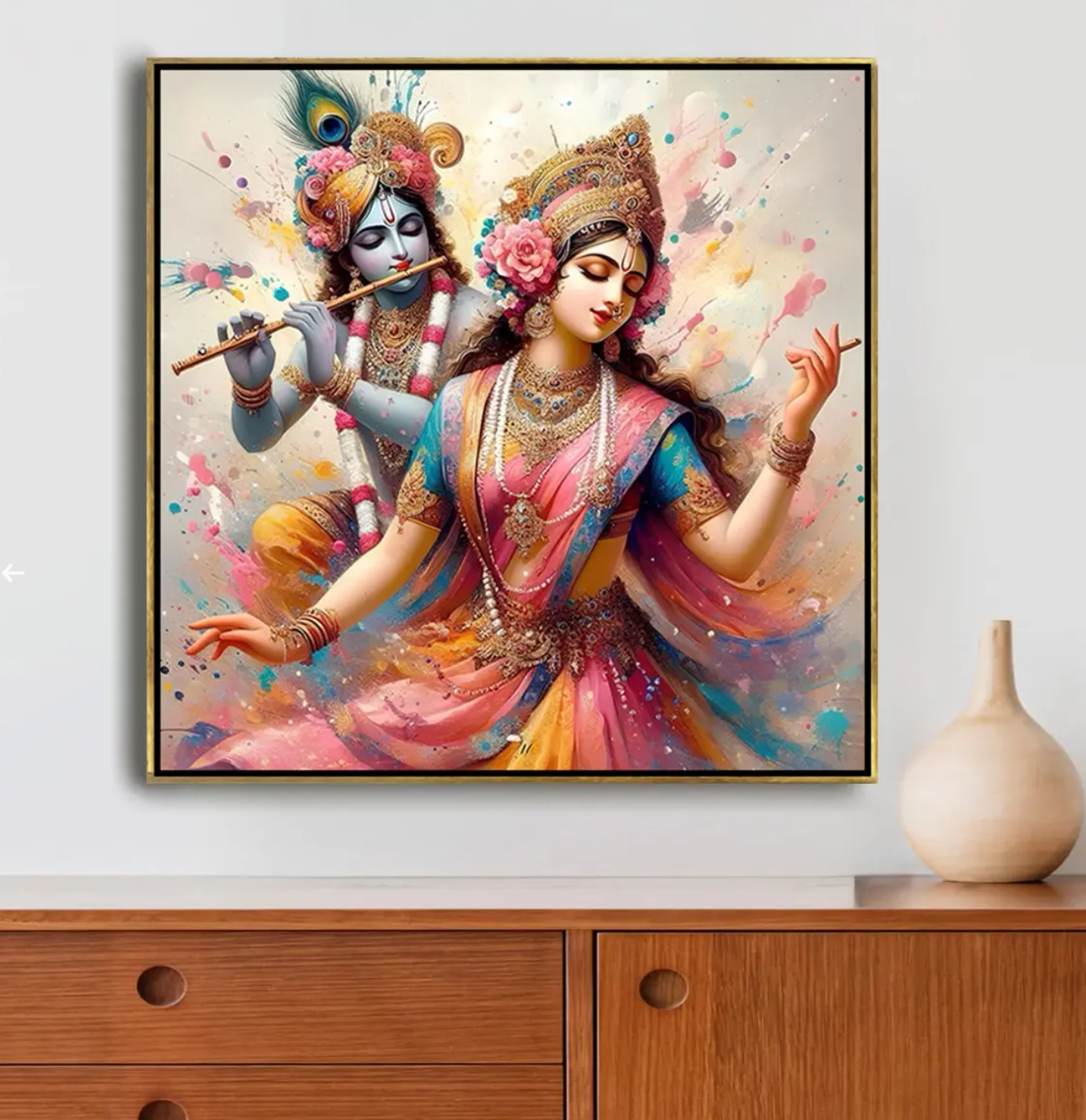 YF Enchanting Radha Krishna Painting