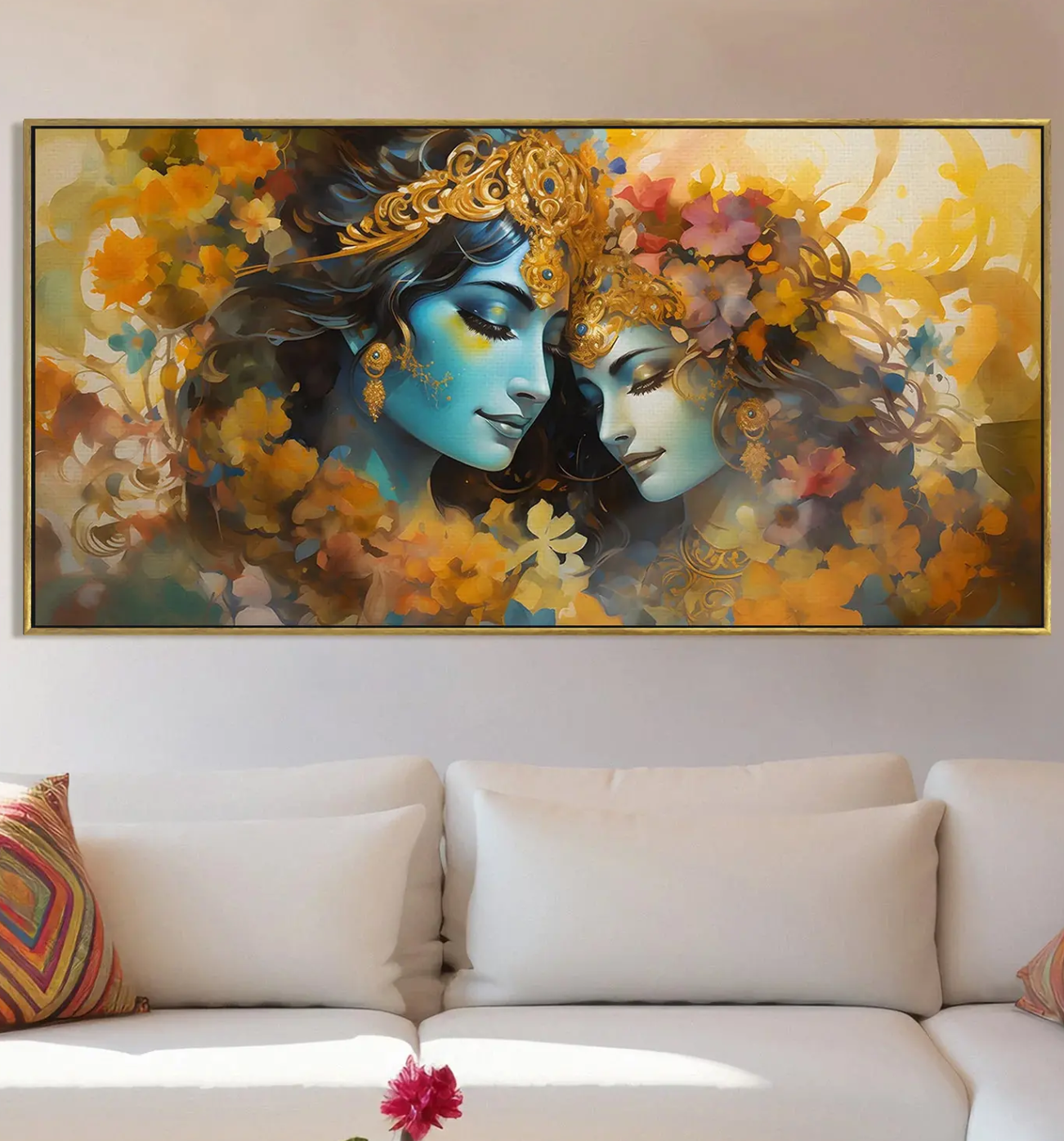YF Beautiful Radha Krishna Painting for Wall Decoration