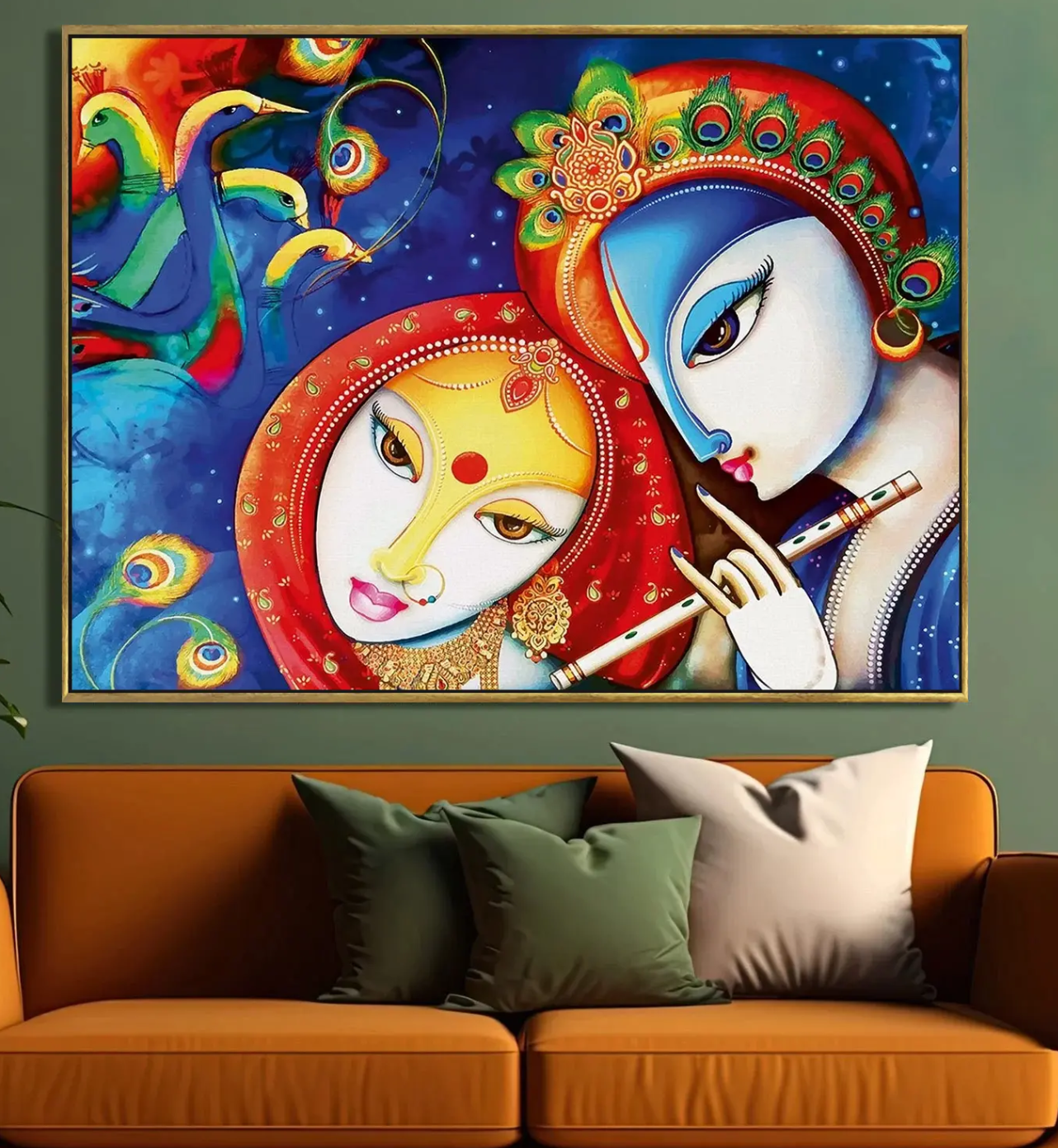 YF Divine Lord Krishna Painting for Home Decor