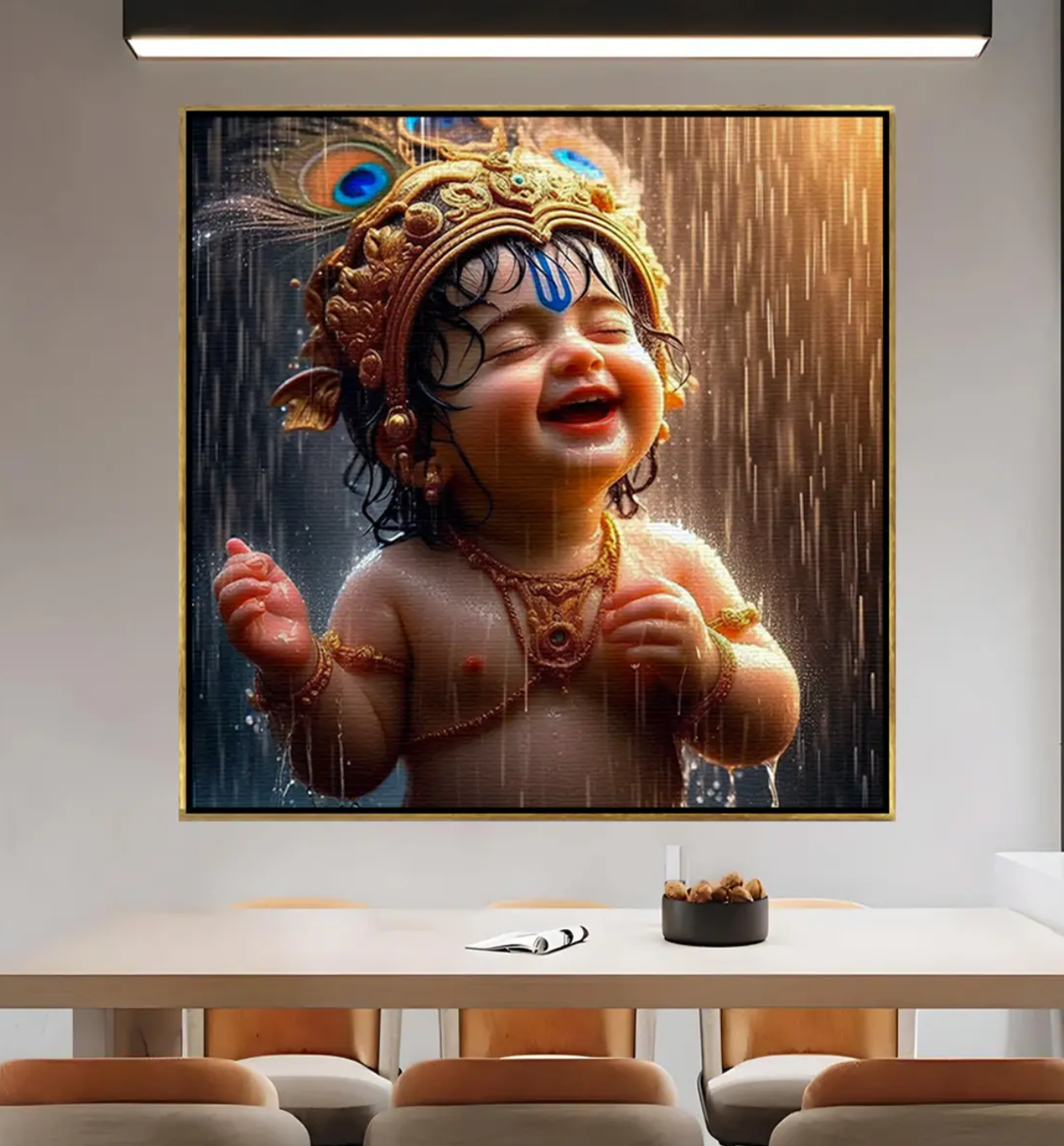 YF Majestic Bal Krishna Painting on Canvas