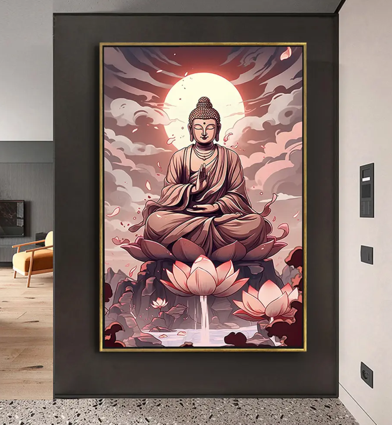YF Morning of Spirituality Buddha Painting