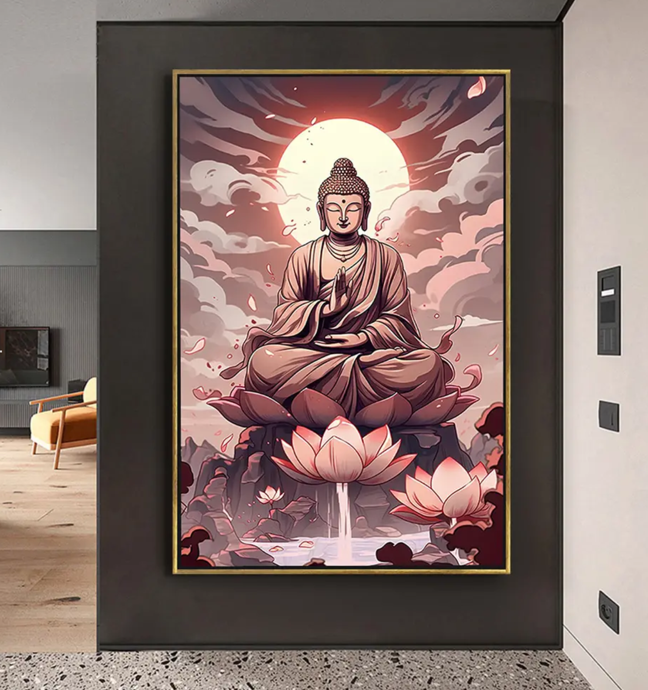 YF Morning of Spirituality Buddha Painting