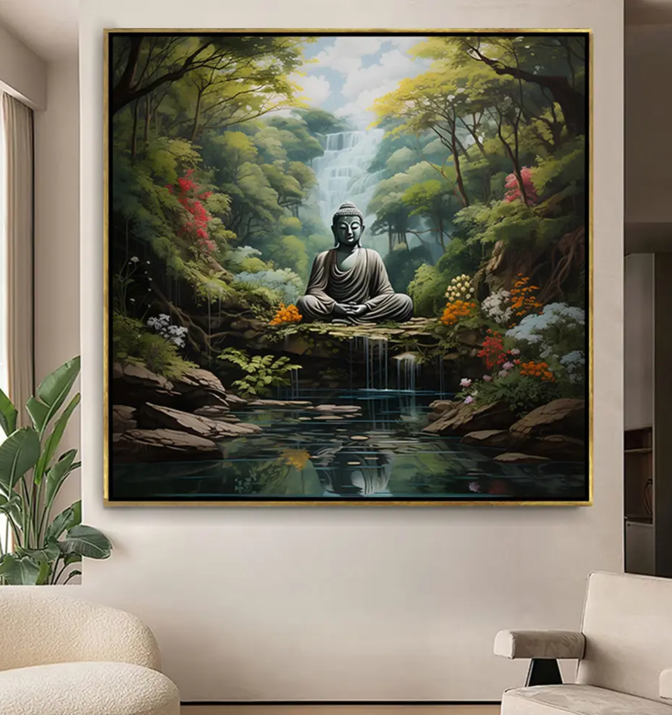 YF Natures Love Buddha Painting