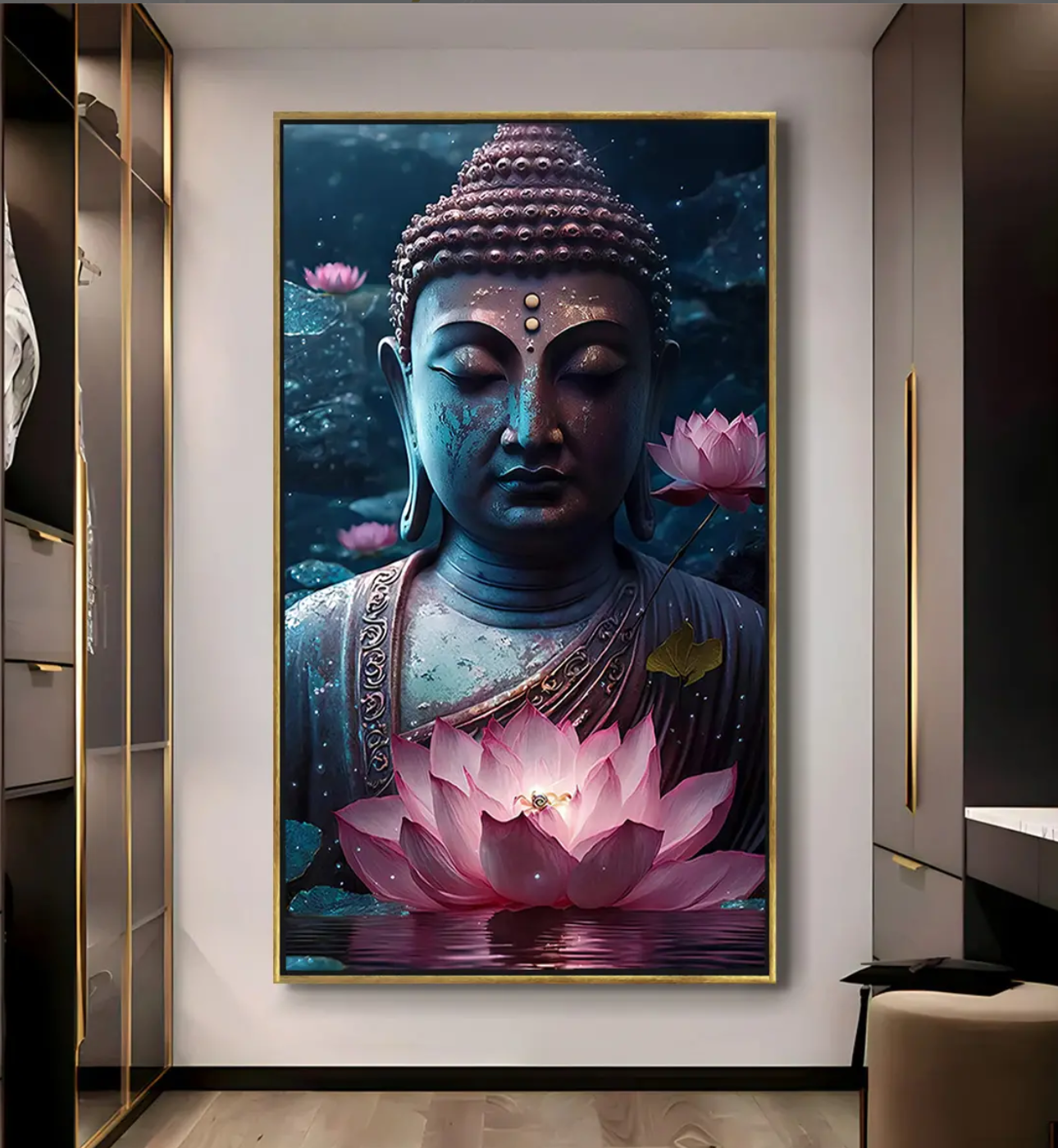 YF Spiritual Buddha Canvas Painting