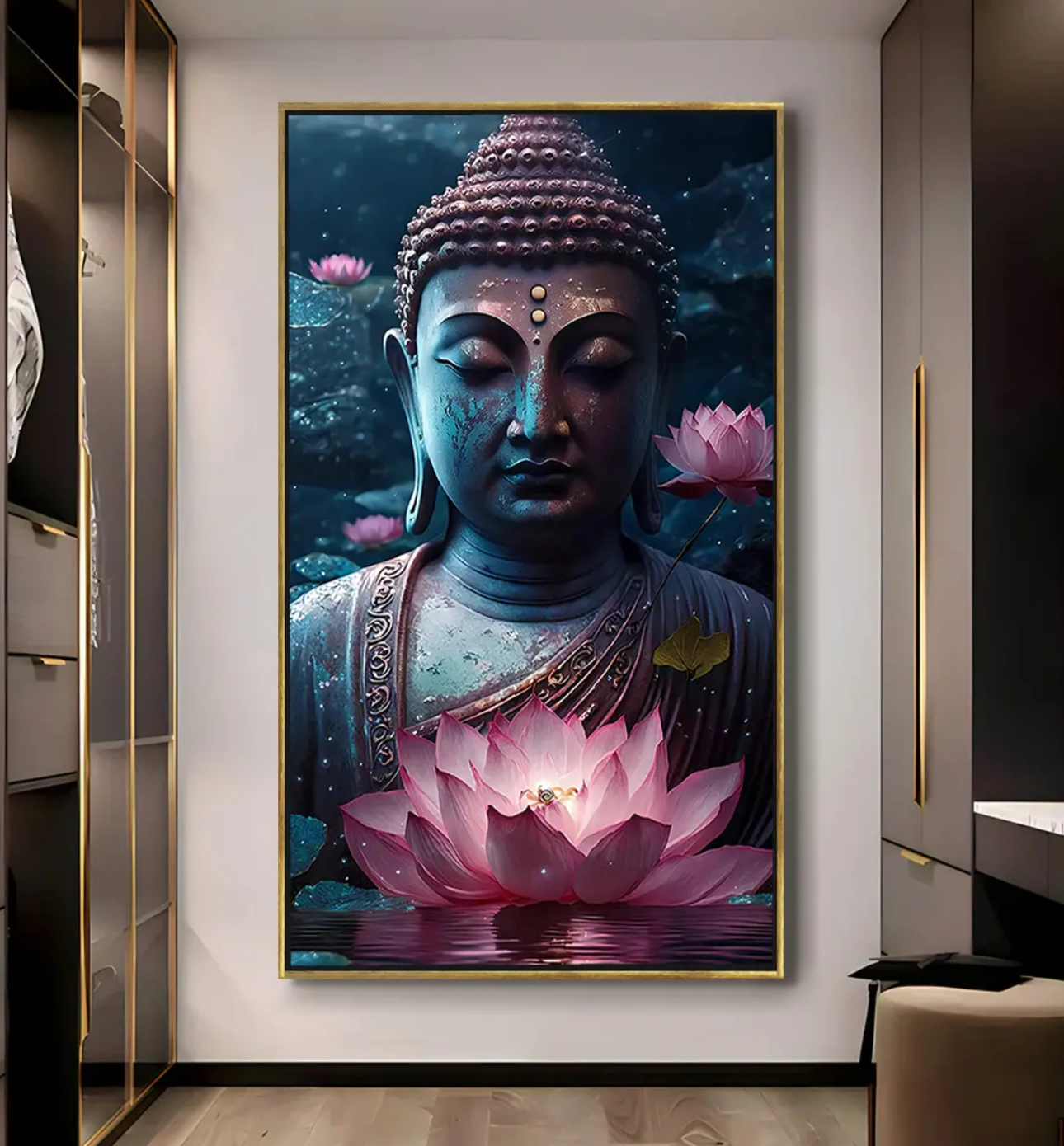 YF Spiritual Buddha Canvas Painting