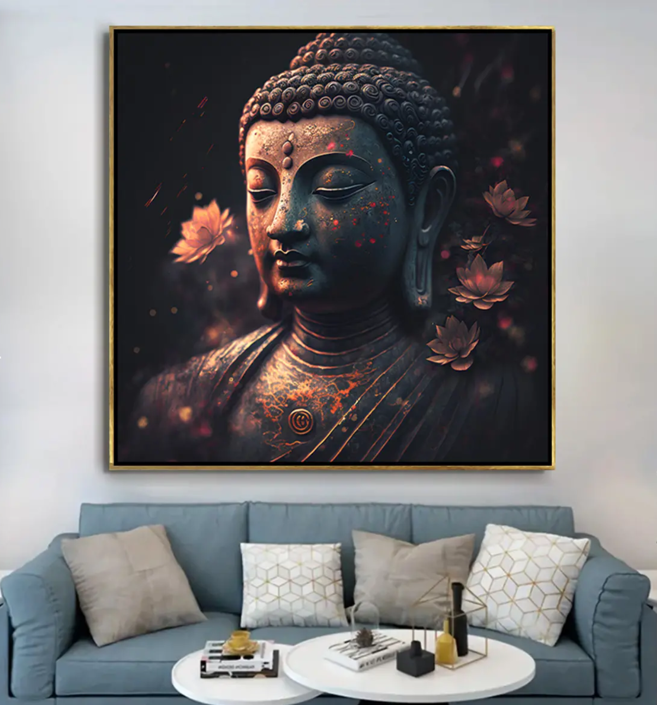 YF Blissful Ethnic Buddha Painting