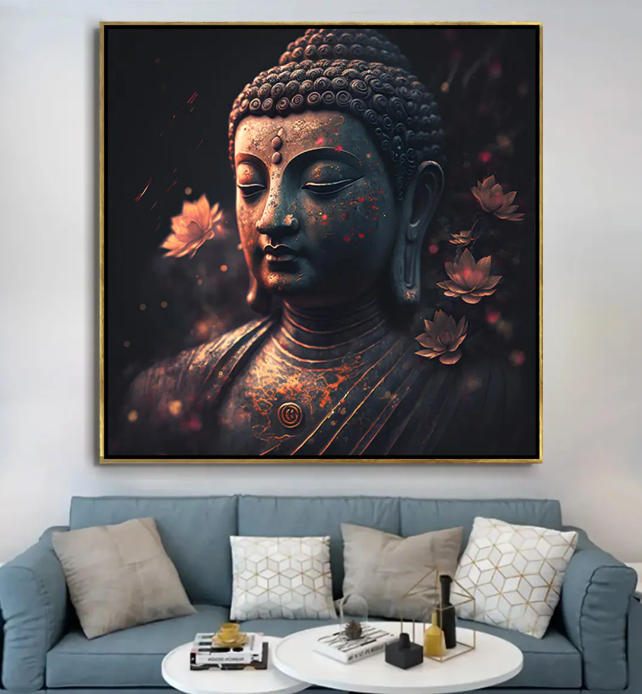 YF Blissful Ethnic Buddha Painting