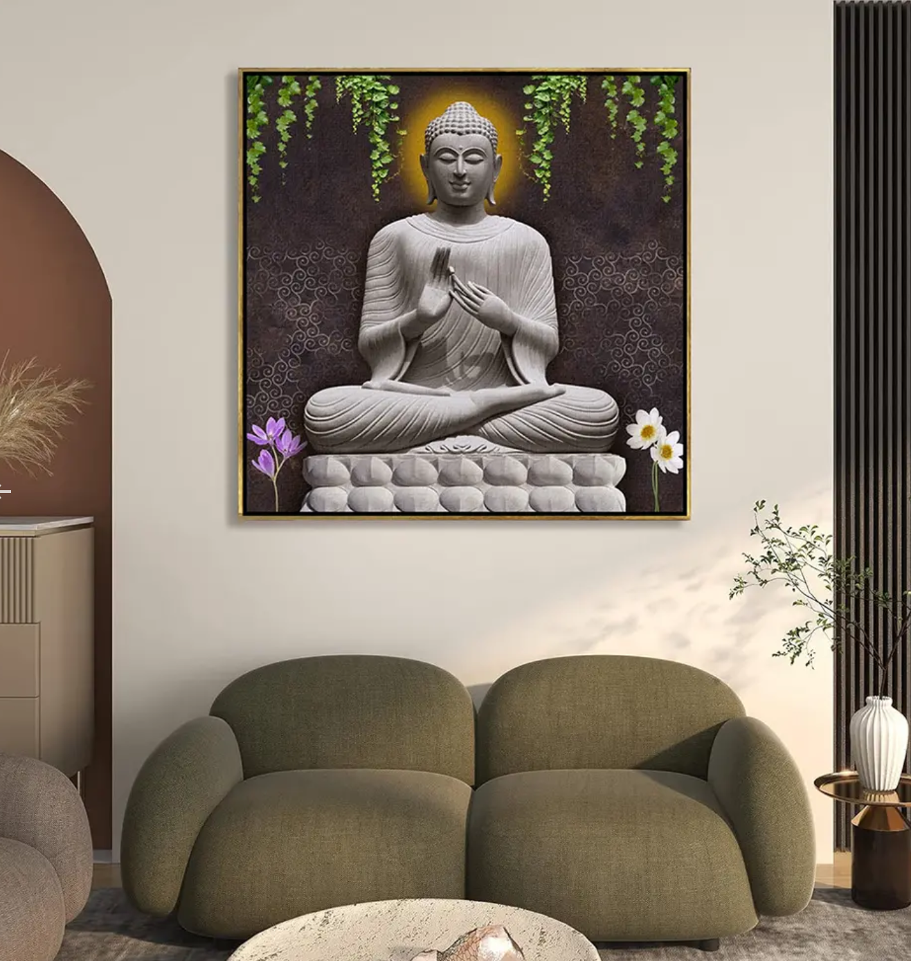 YF Buddha Harmony Spiritual Painting on Canvas