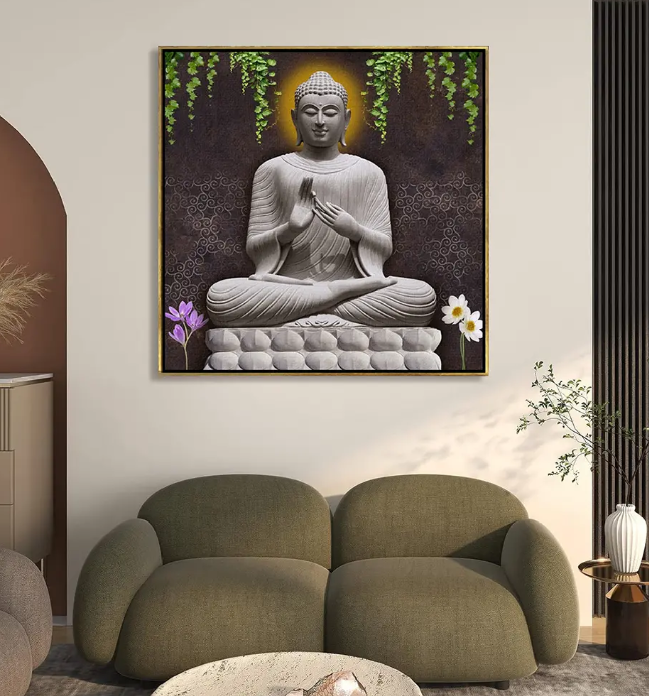 YF Buddha Harmony Spiritual Painting on Canvas
