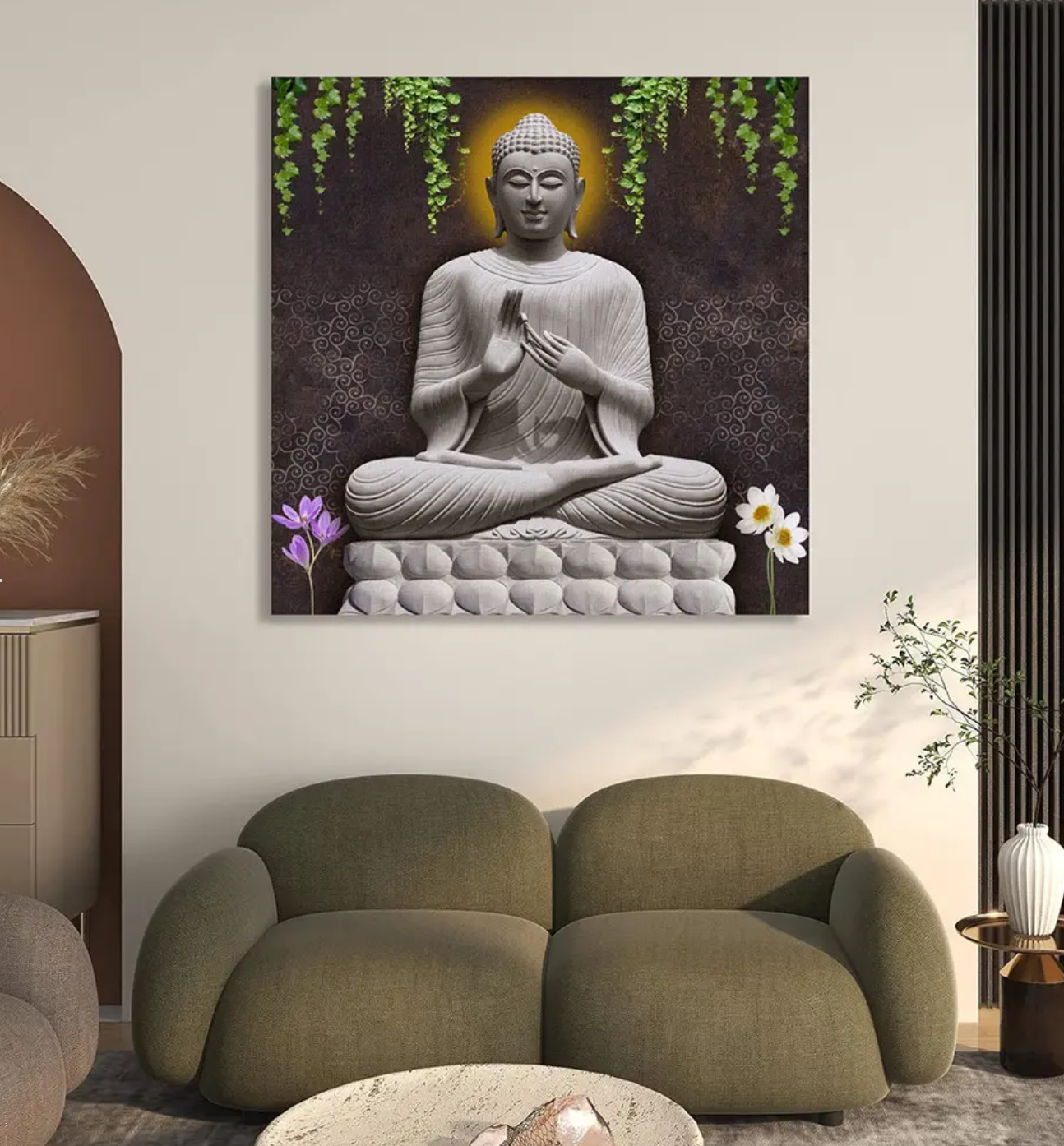 YF Buddha Harmony Spiritual Painting on Canvas