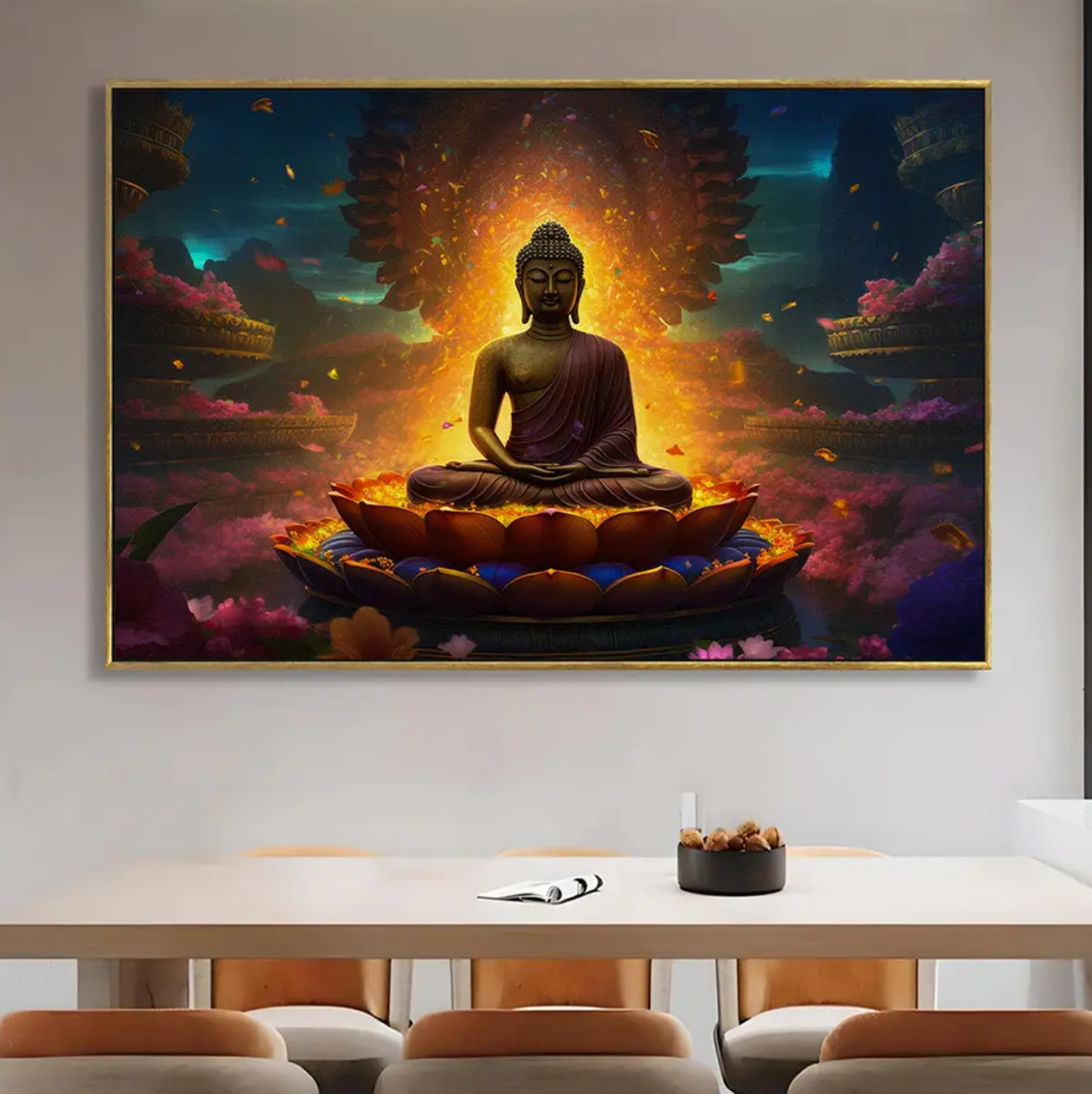 YF Divine Enlightenment Buddha Canvas Painting