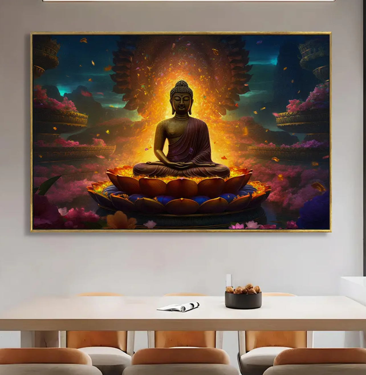 YF Divine Enlightenment Buddha Canvas Painting