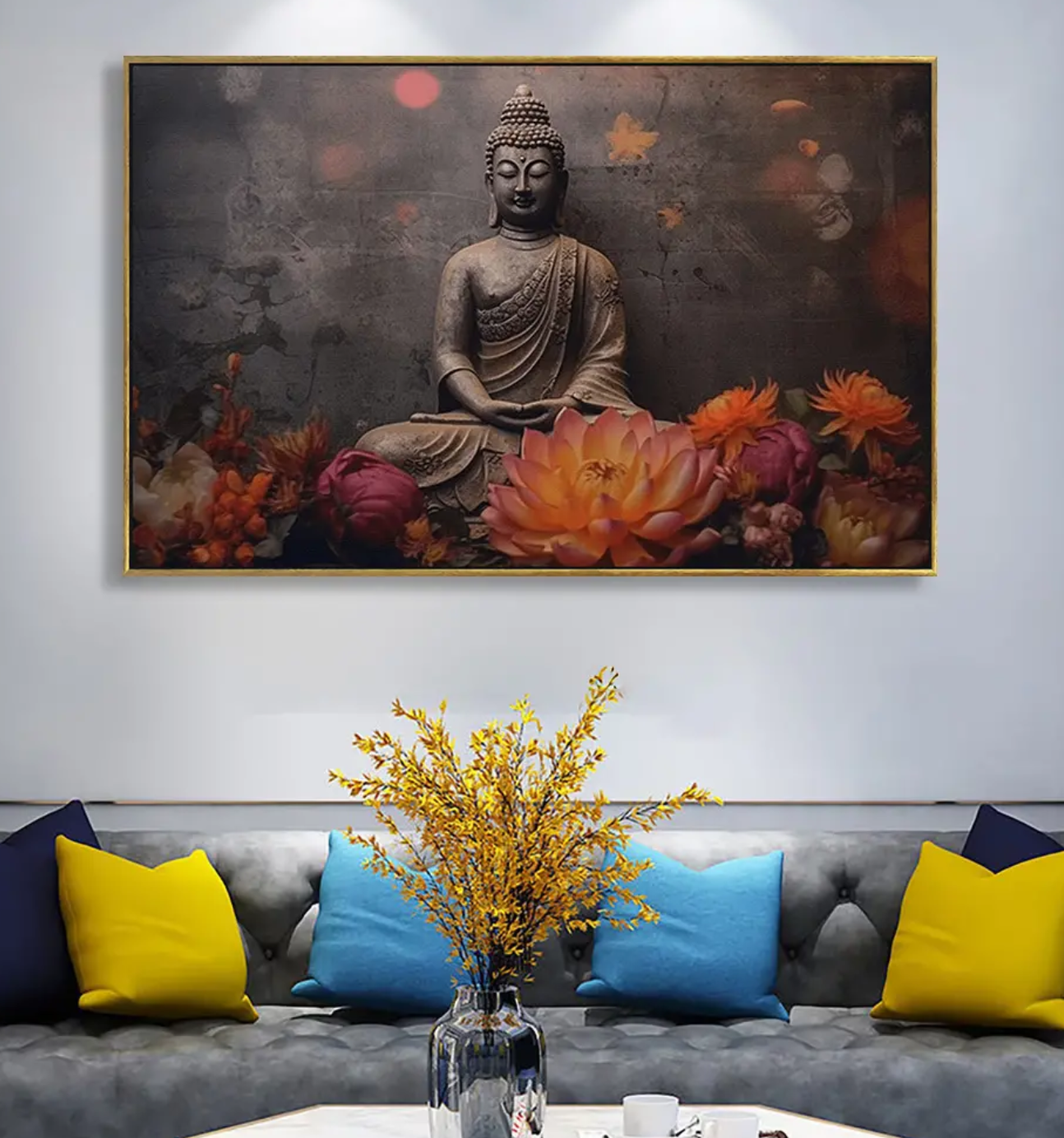 YF Divine Tranquility Buddha Painting for Wall Decoration