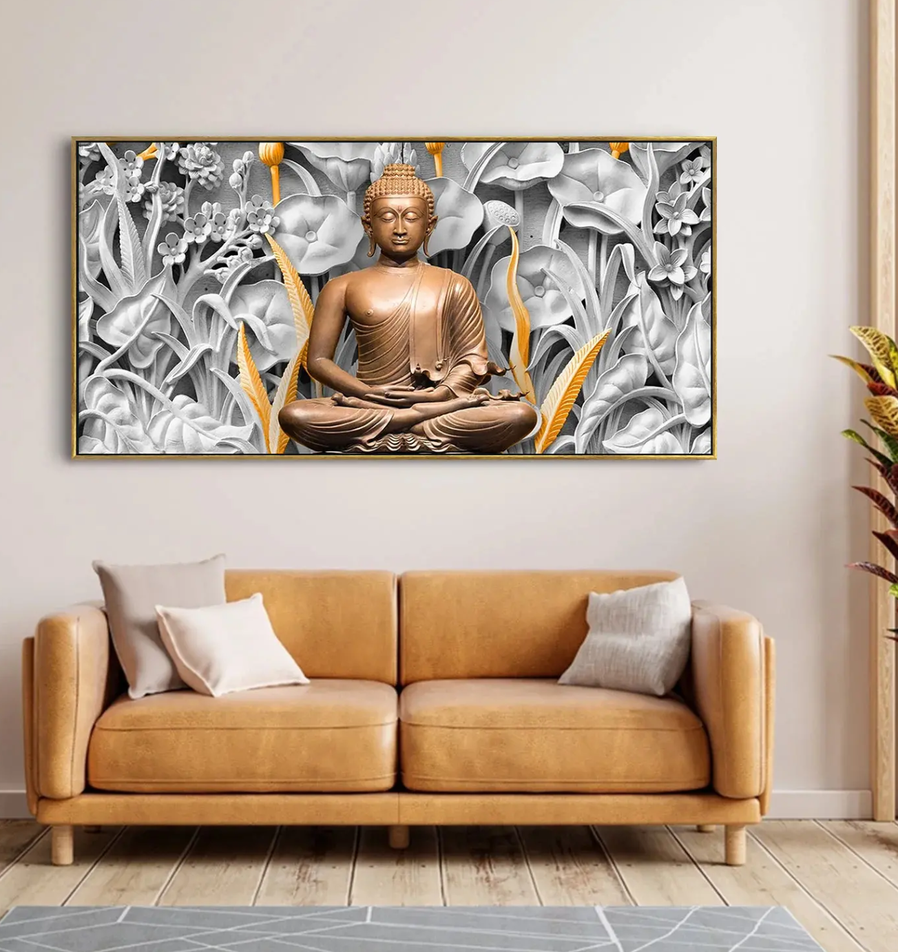 YF Enormous Buddha Canvas Painting