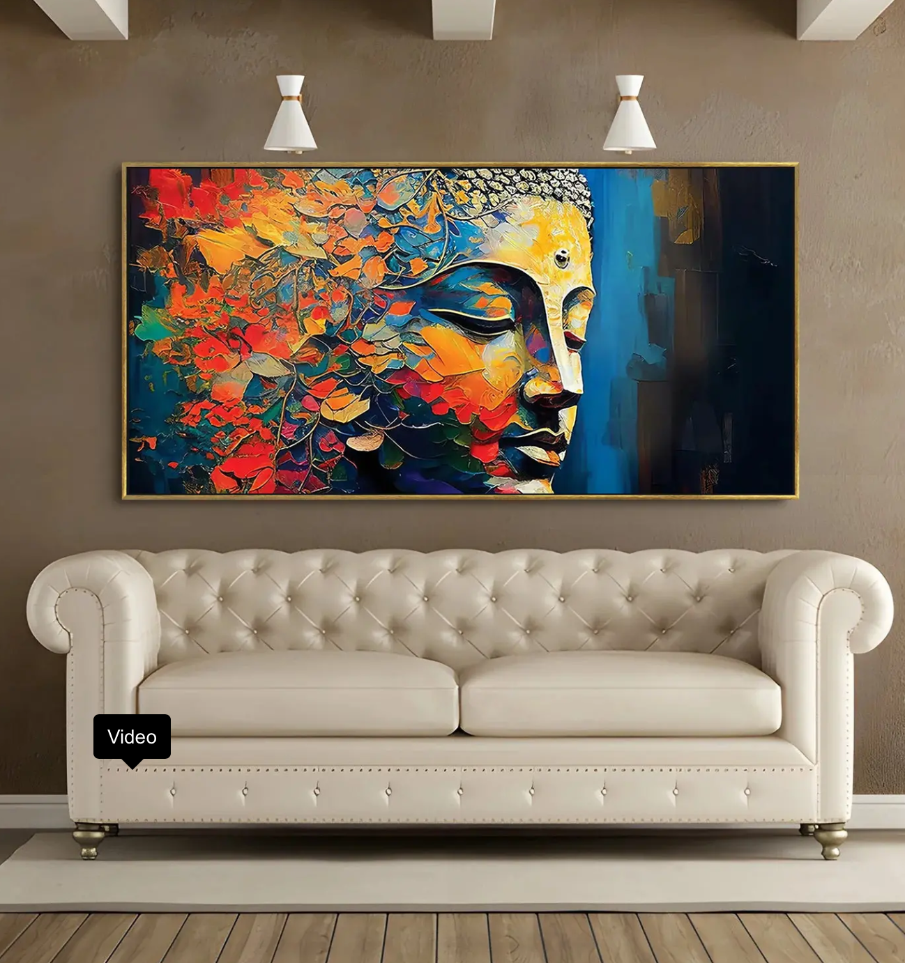 YF Glorious Abstract Buddha Painting