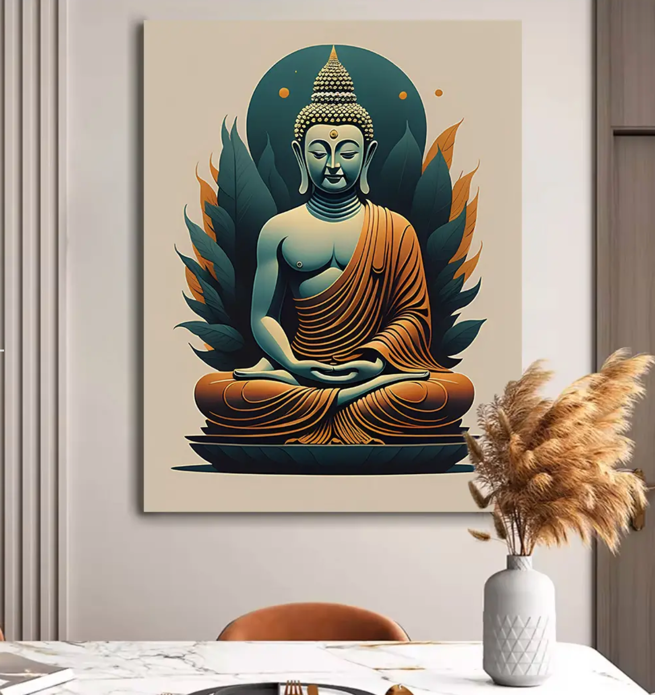YF Inspiring Buddha Canvas Painting
