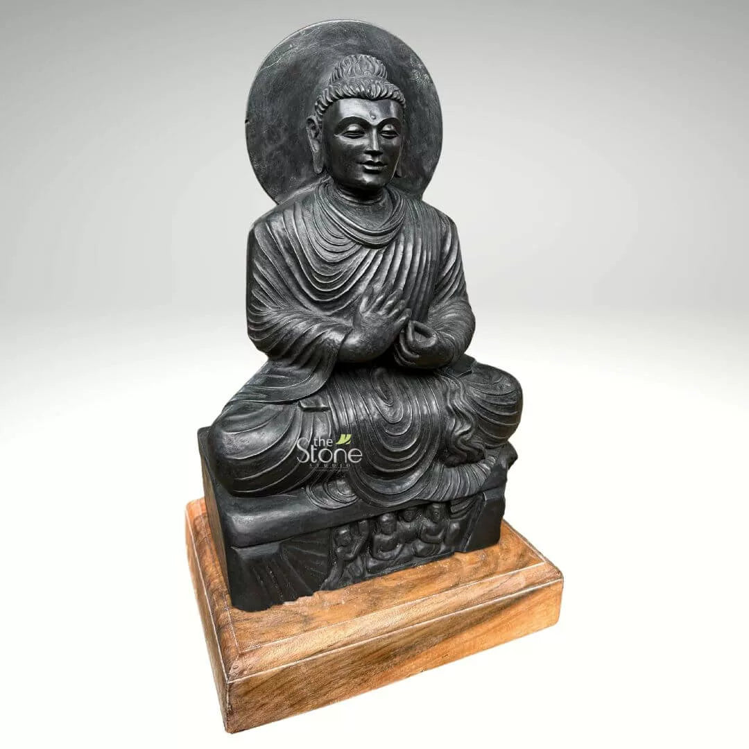 Seated Buddha From Gandhara 20″