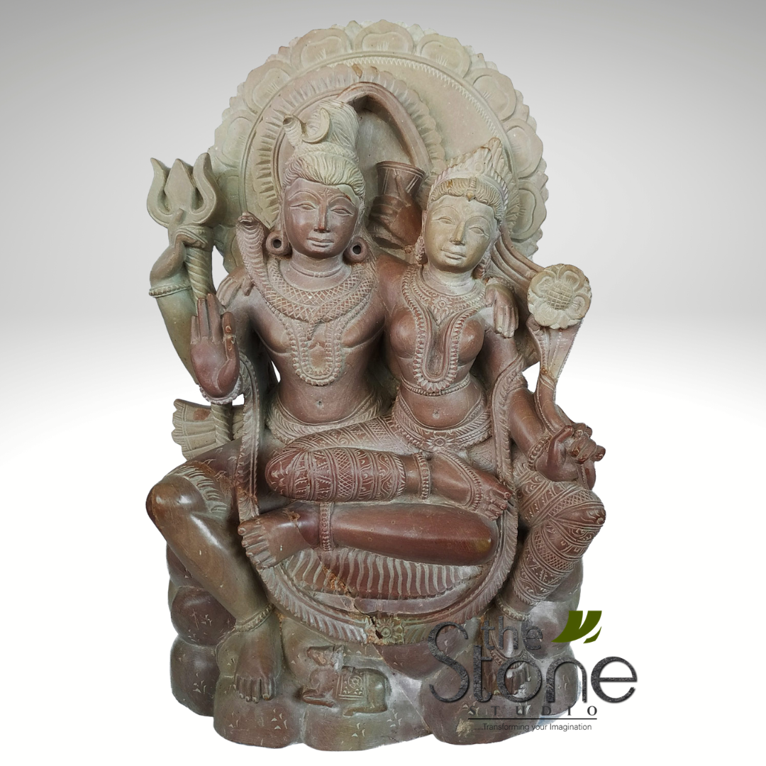 Shiv Parvati Statue 15″