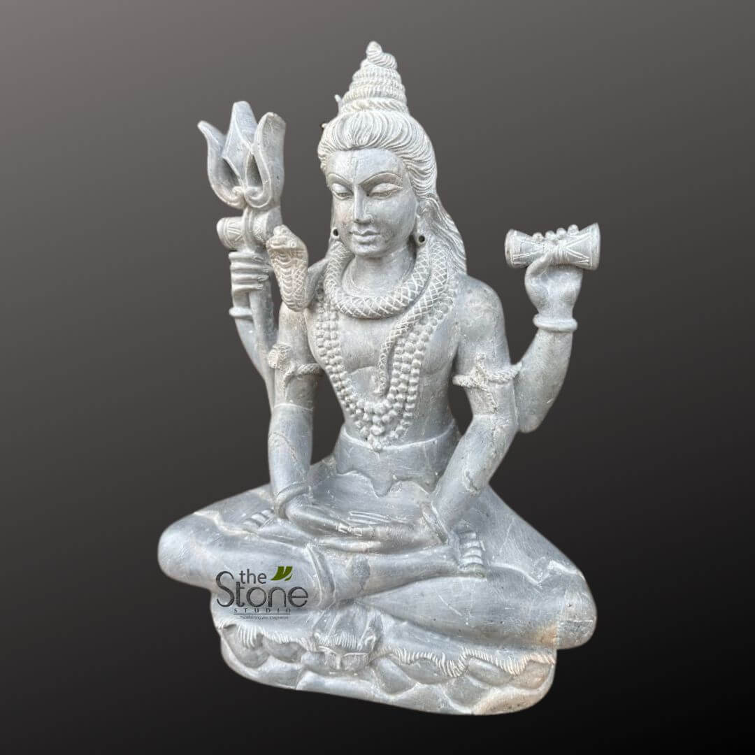 Shiva Stone Idol 12″