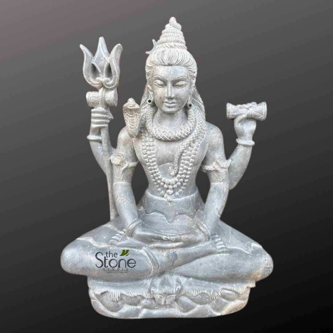Shiva Stone Idol 12″