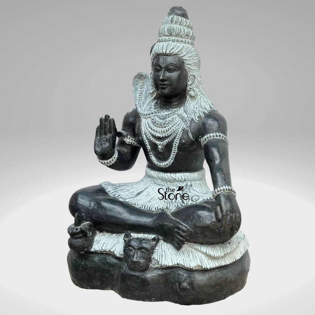 Stone Shiva Statue 18″