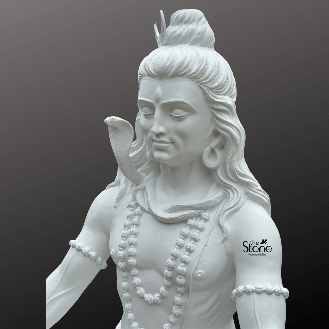White Shiva Statue 6ft