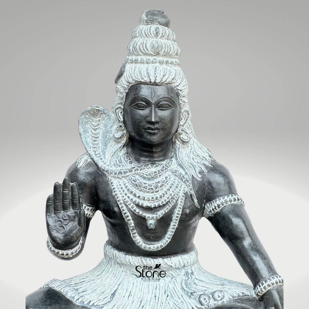 Stone Shiva Statue 18″