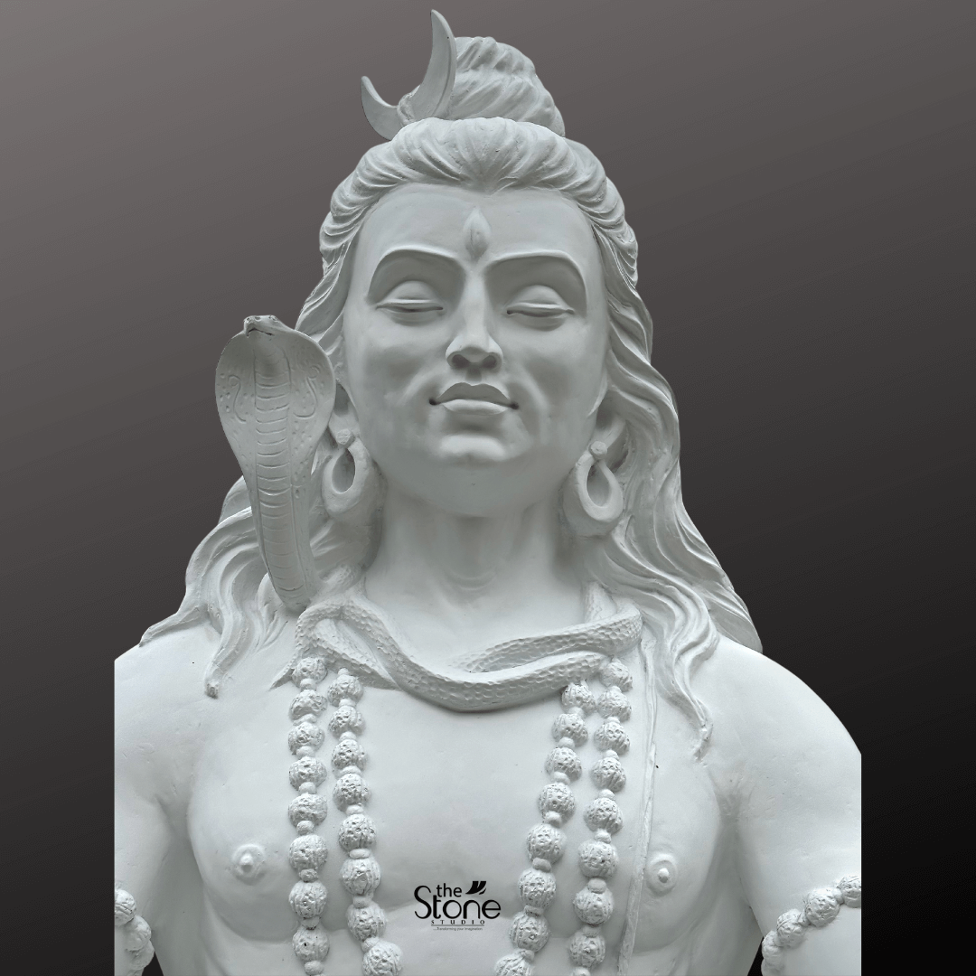 White Shiva Statue 6ft