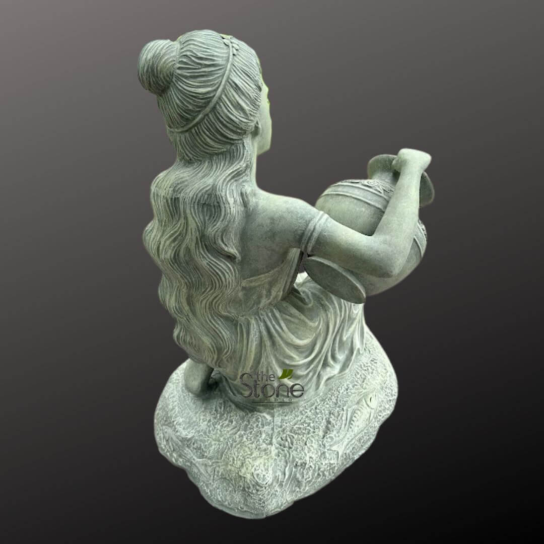 Sitting Lady Water Fountain 3ft