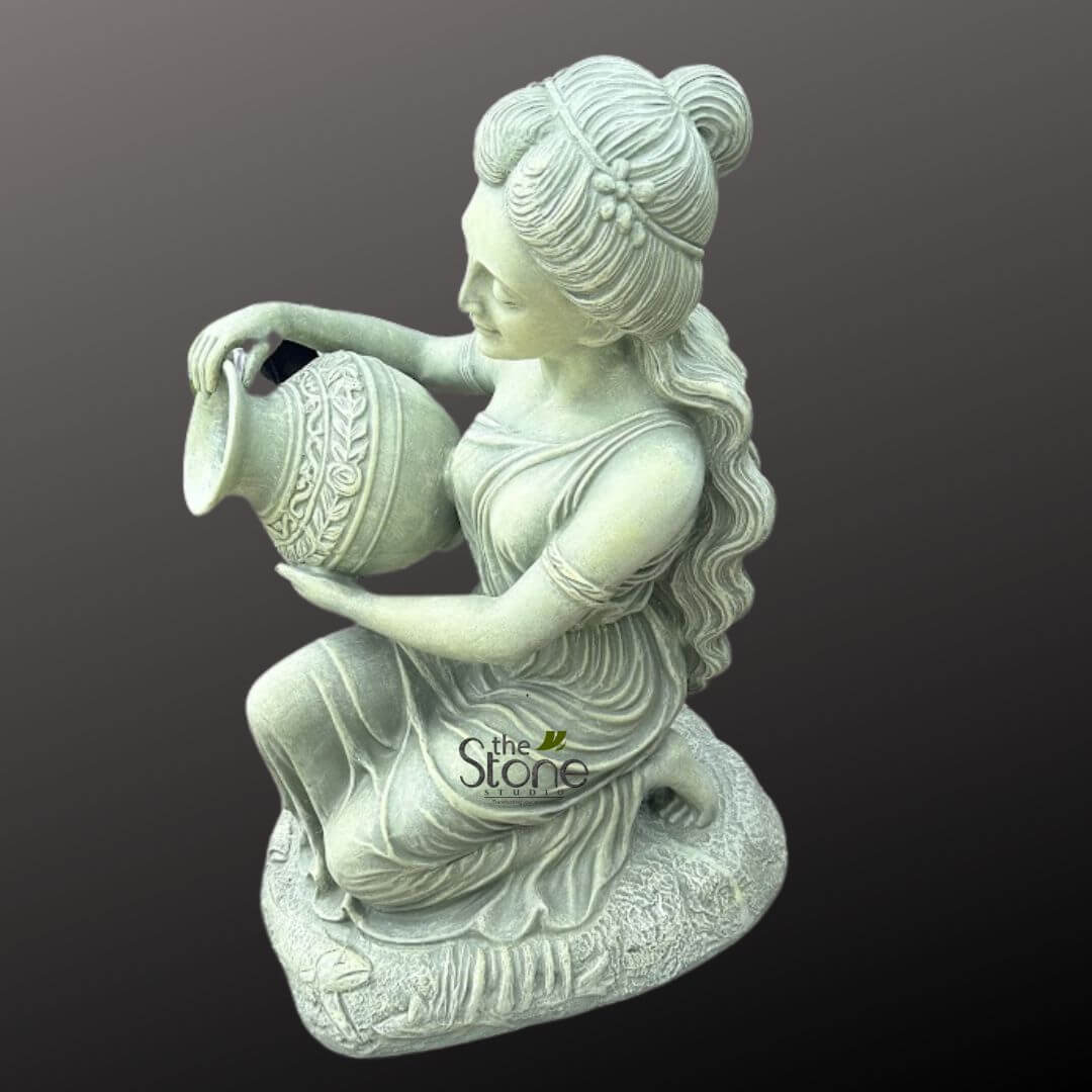 Sitting Lady Water Fountain 3ft