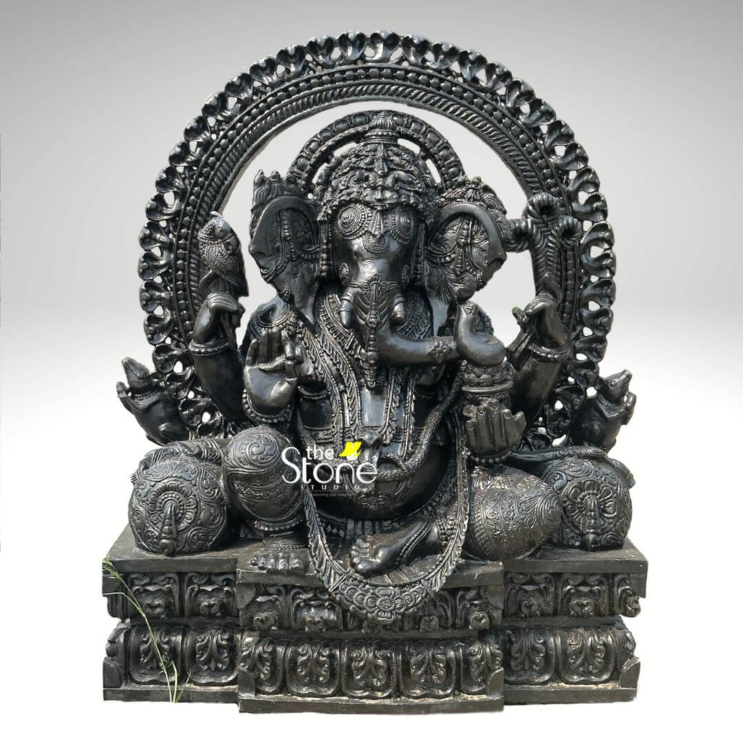36” Large Sitting Lord Ganapati Statue