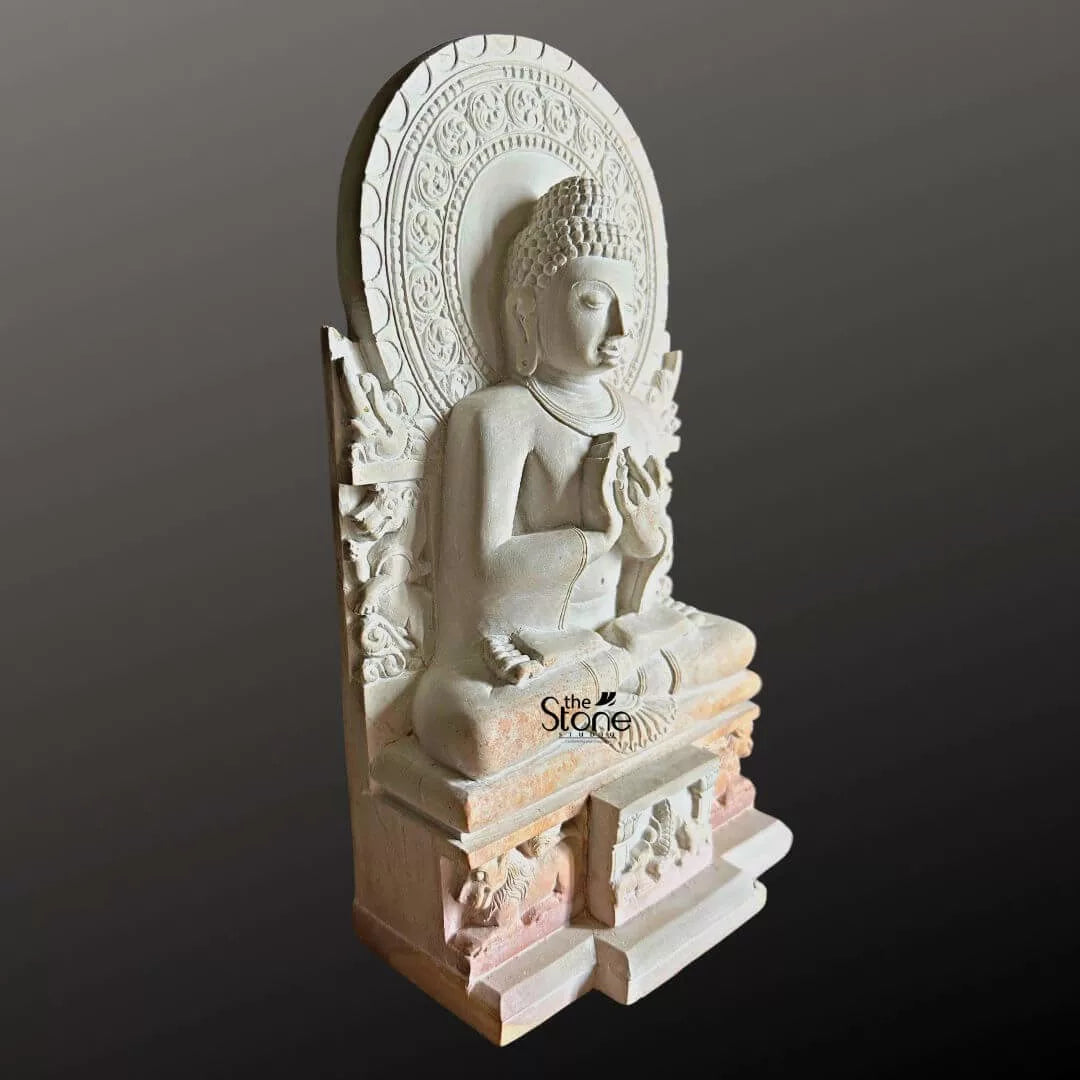 Sarnath Buddha Stone Statue 10″