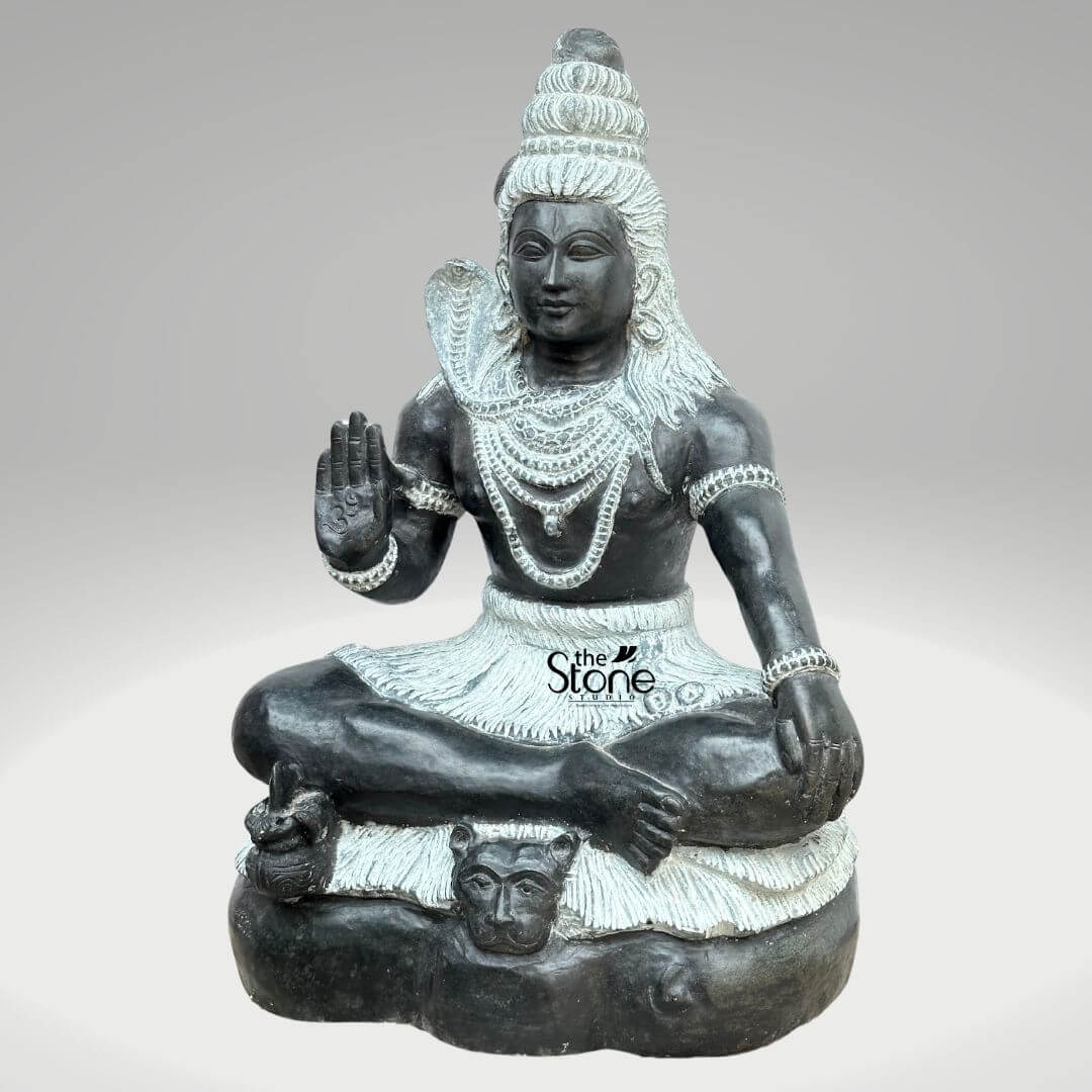 Stone Shiva Statue 18″