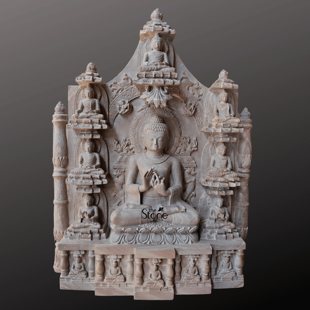 Buddha Stone Mural 18″