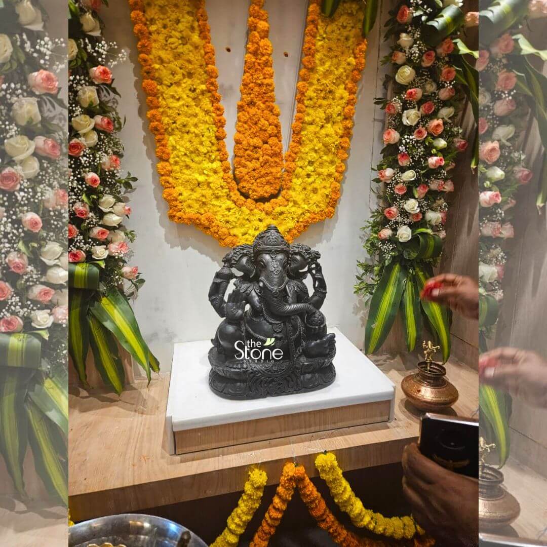 South Indian Style Ganesha Statue 18″