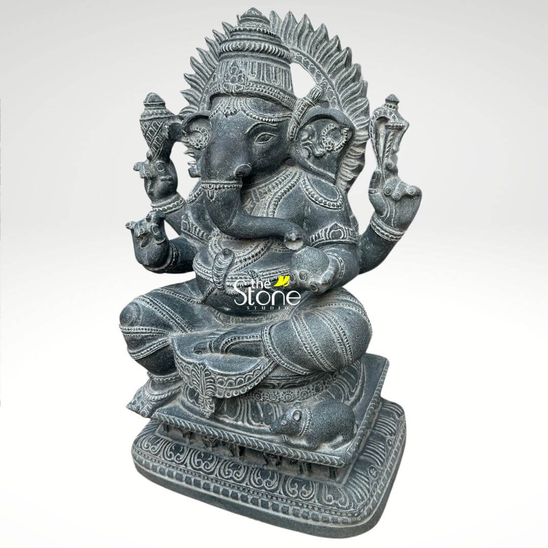 Ganapathi Stone Statue 2ft