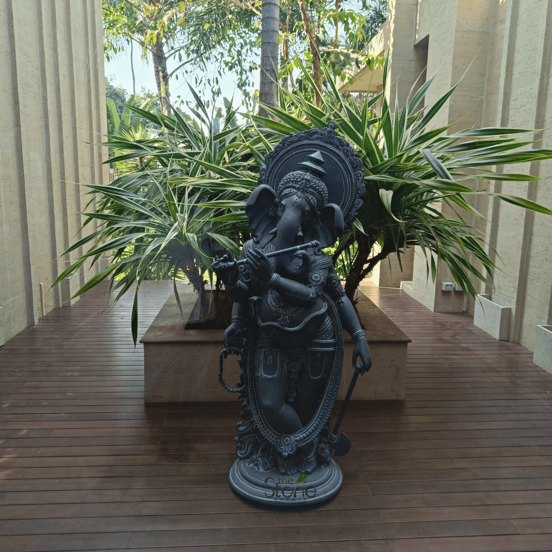 Flute Ganesha Statue 5ft