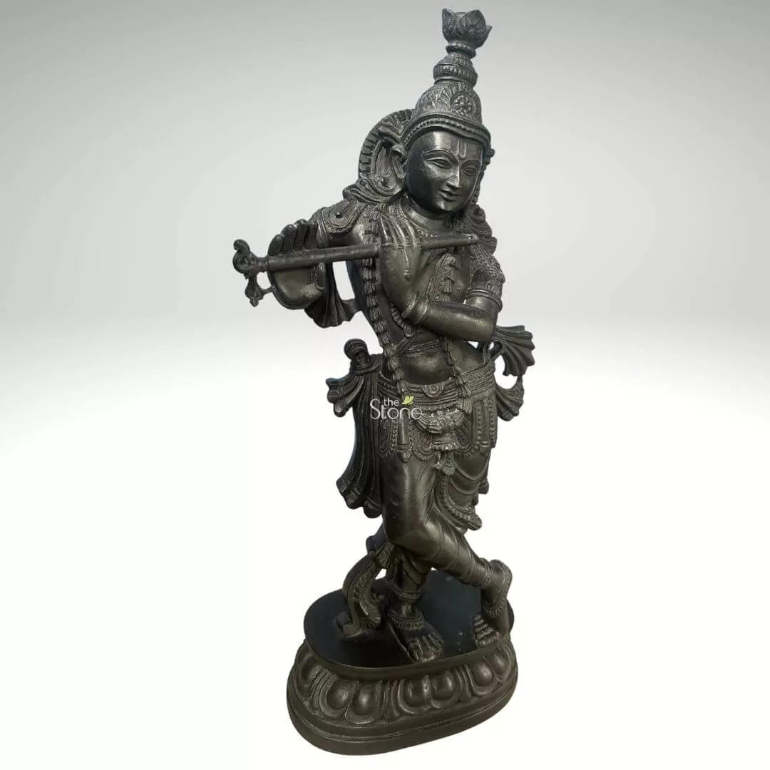 Black krishna Statue 2ft