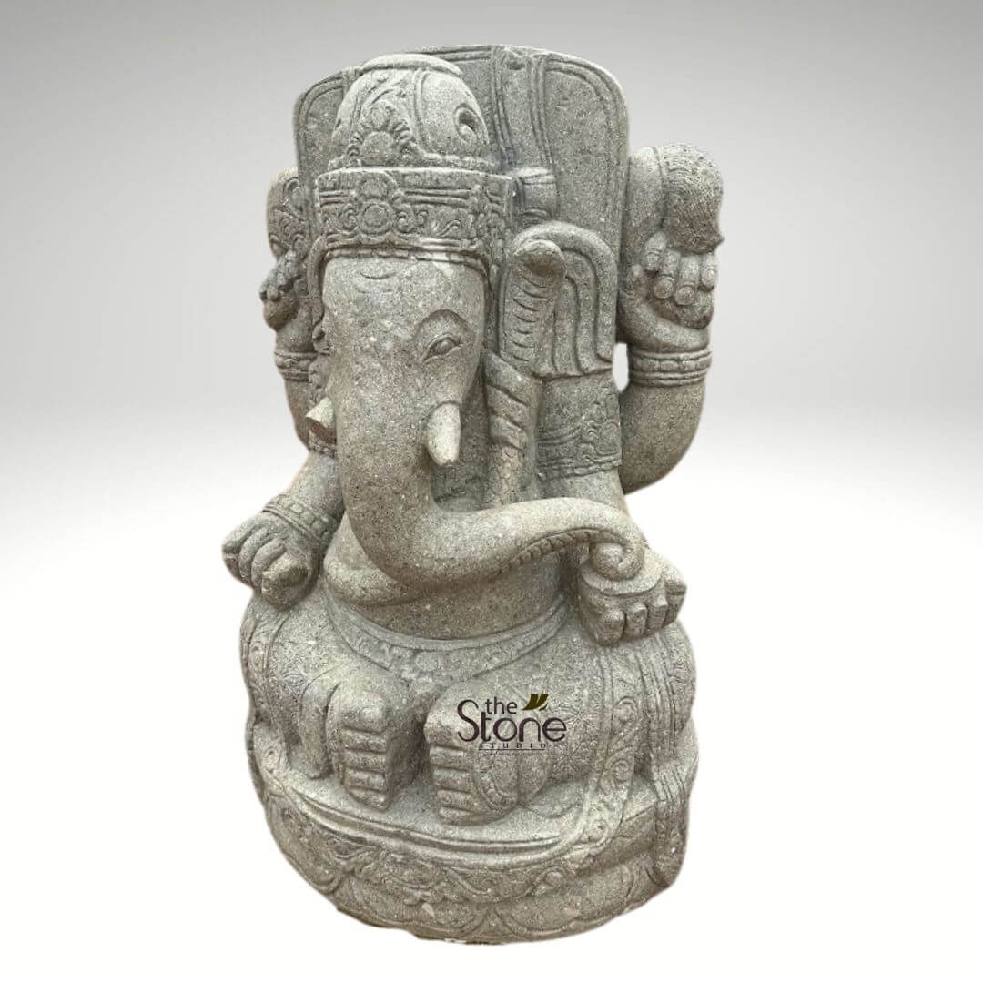 Stone Balinese Ganesh Statue 4ft